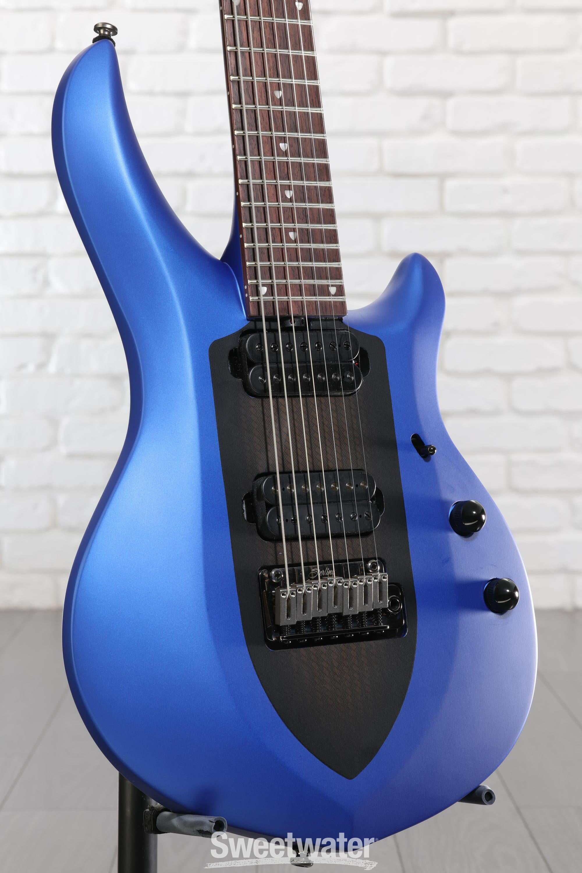 Photo of Sterling By Music Man Majesty 7 MAJ170 John Petrucci Signature 7-string Electric Guitar - Siberian Sapphire