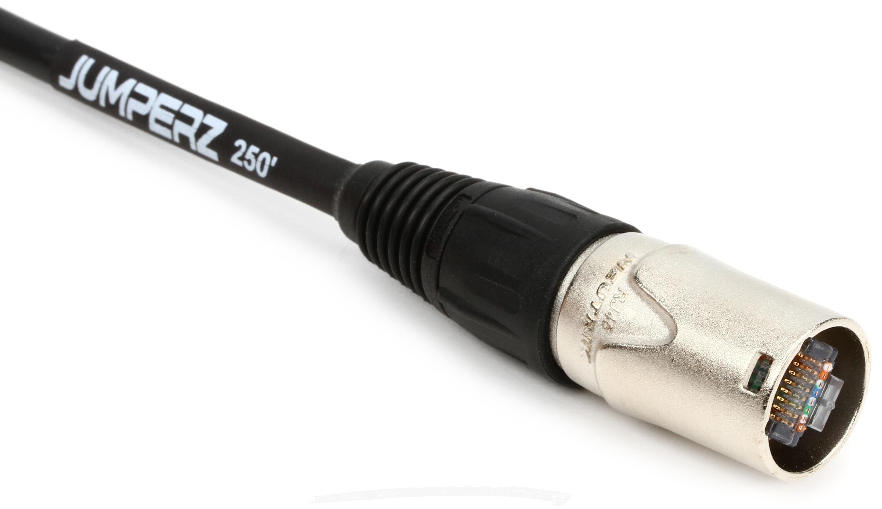 JUMPERZ Blue Line Shielded Cat 5e Cable with etherCON Connectors
