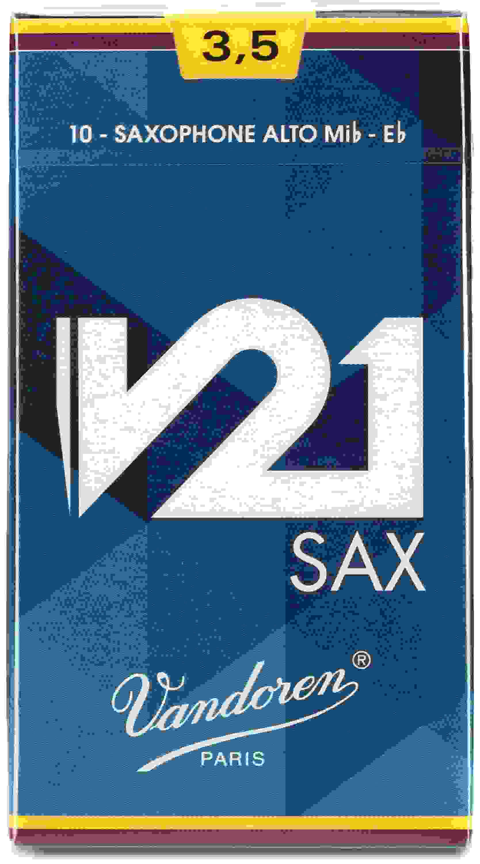 Vandoren SR8135 - V21 Alto Saxophone Reeds - 3.5 (10-pack)
