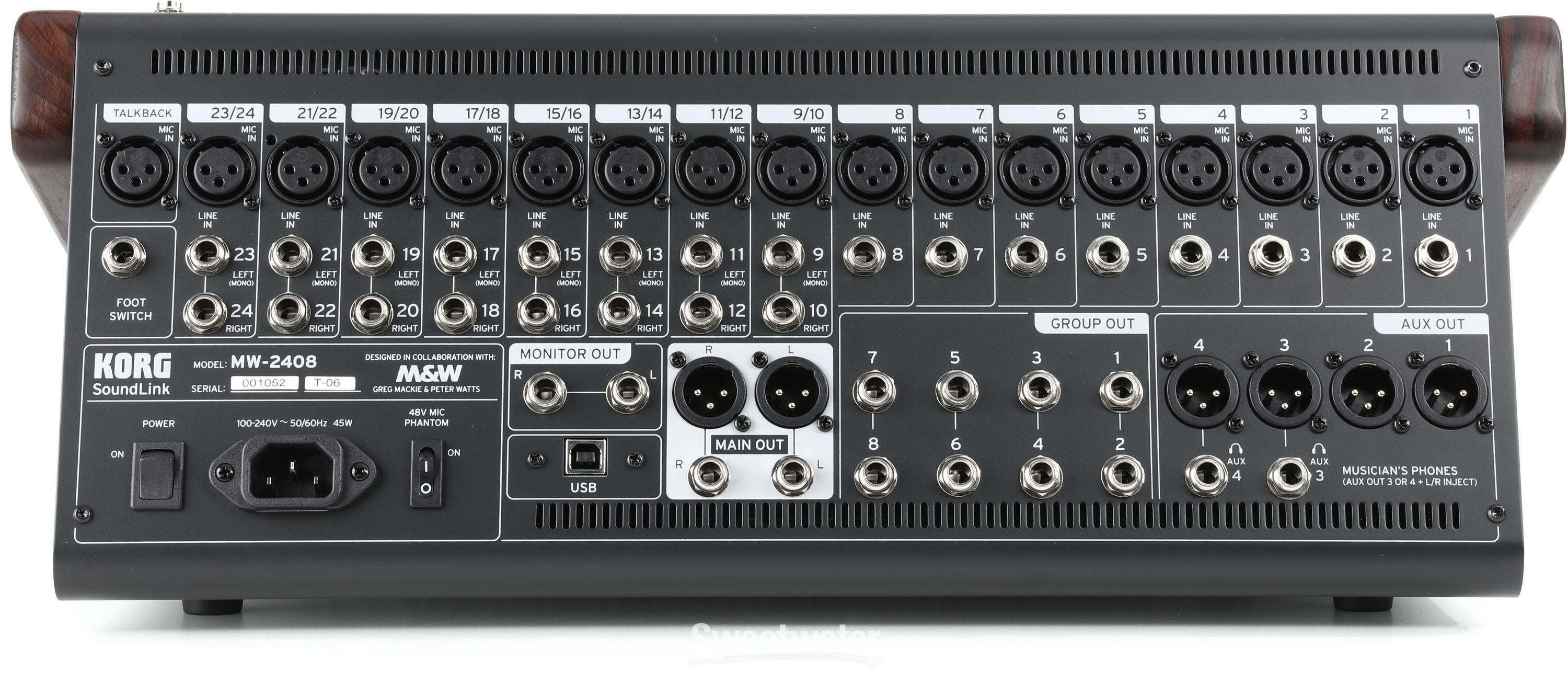 Korg SoundLink MW-2408 24-channel Hybrid Mixer | Sweetwater