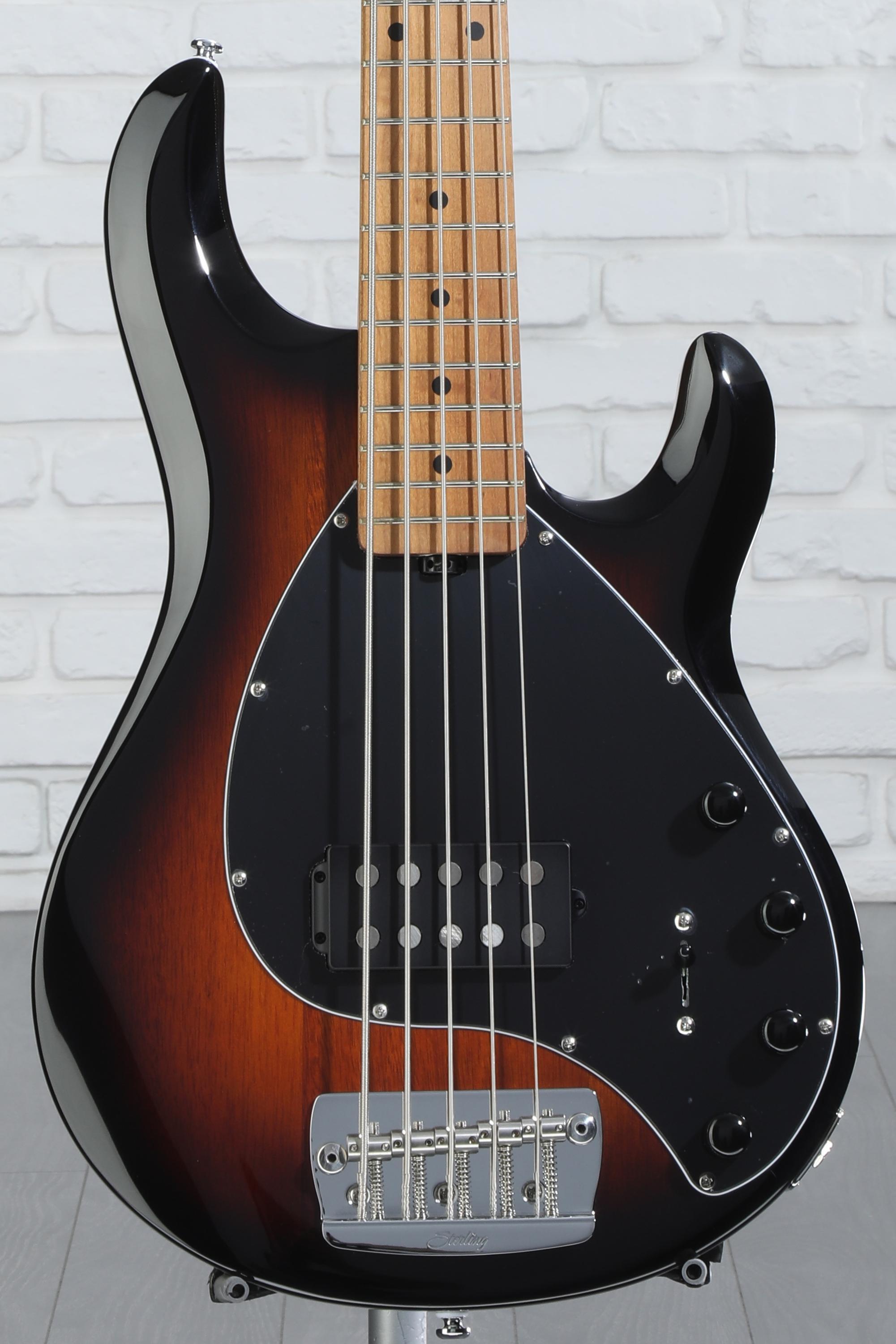 Sterling By Music Man StingRay RAY35 5-string Bass Guitar - Vintage  Sunburst | Sweetwater