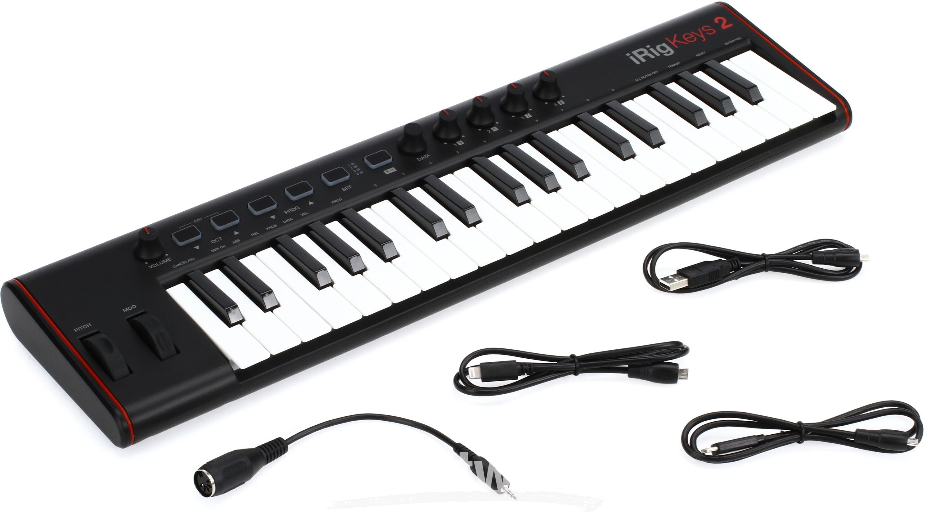 IK Multimedia iRig Keys 2 37-key Controller for iOS, Android, and