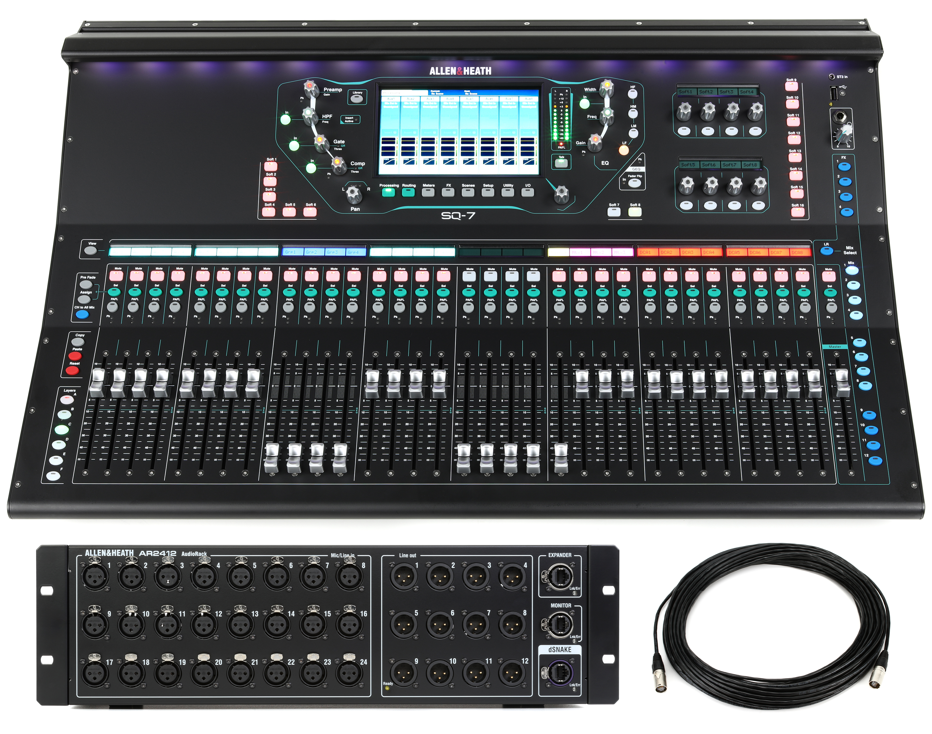 Allen & Heath SQ-7 48-channel Digital Mixer and Stage Box