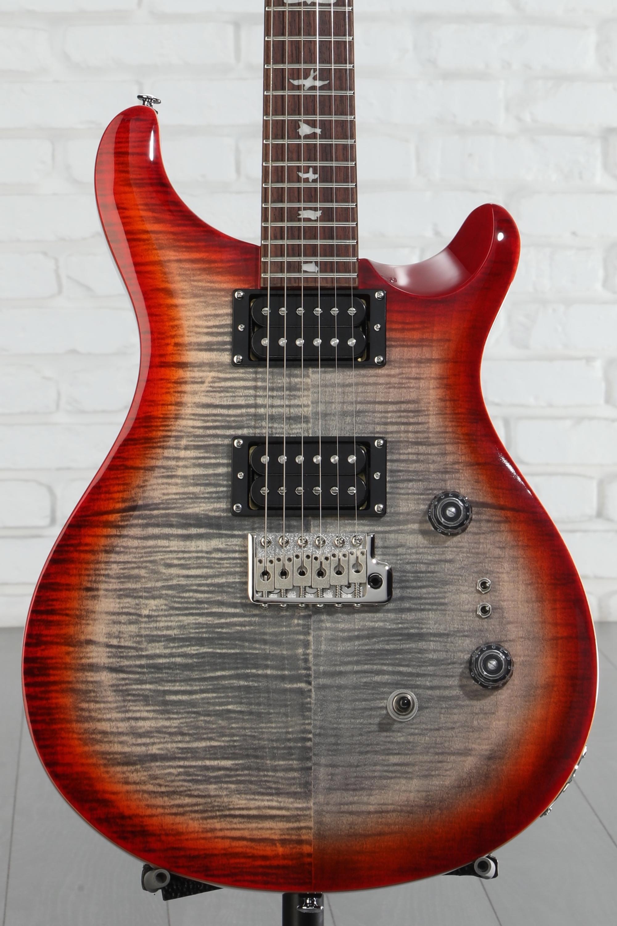 PRS SE Custom 24-08 Electric Guitar - Charcoal Cherry Burst