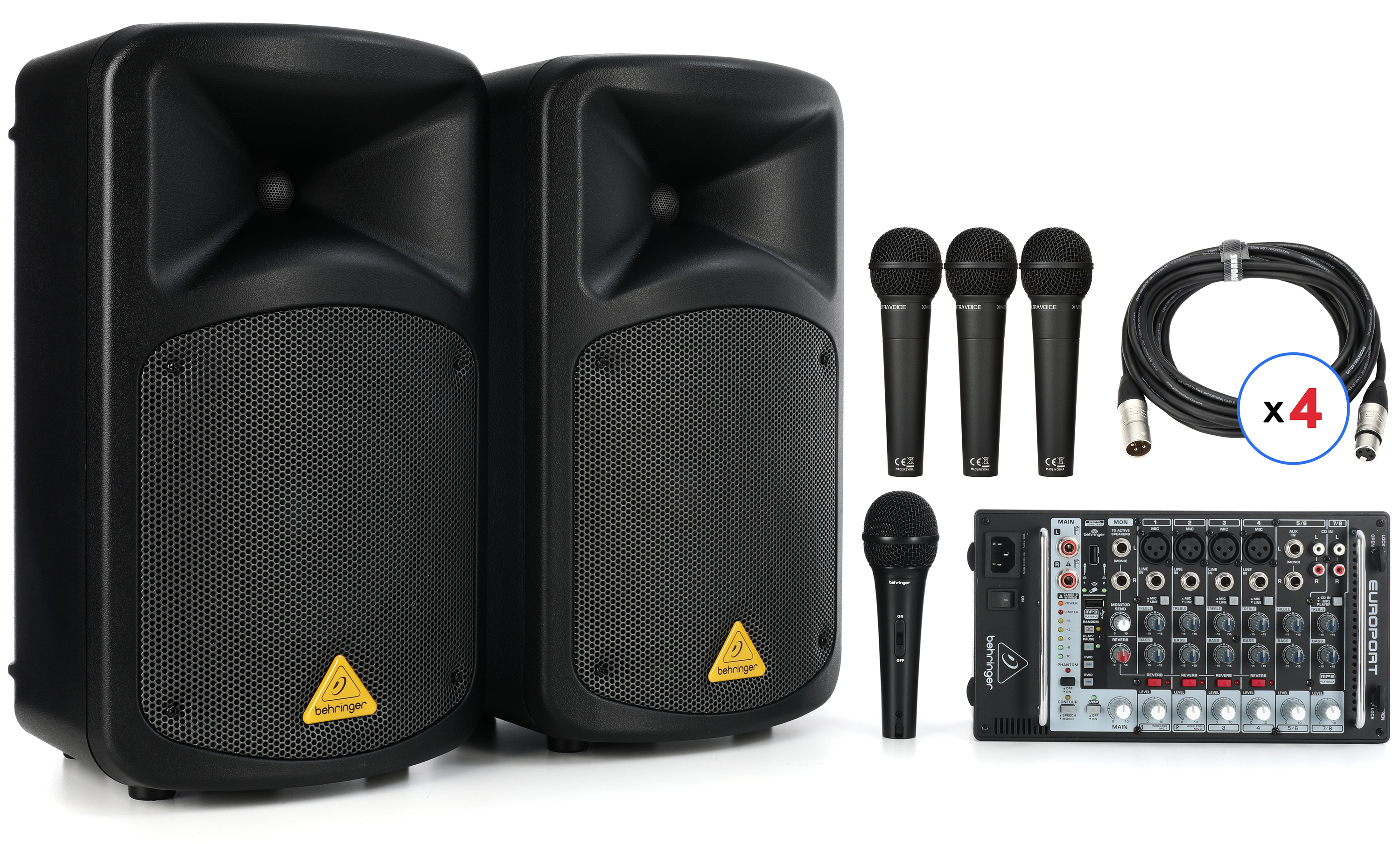 Behringer EPS500MP3 Compact Portable PA System | Sweetwater