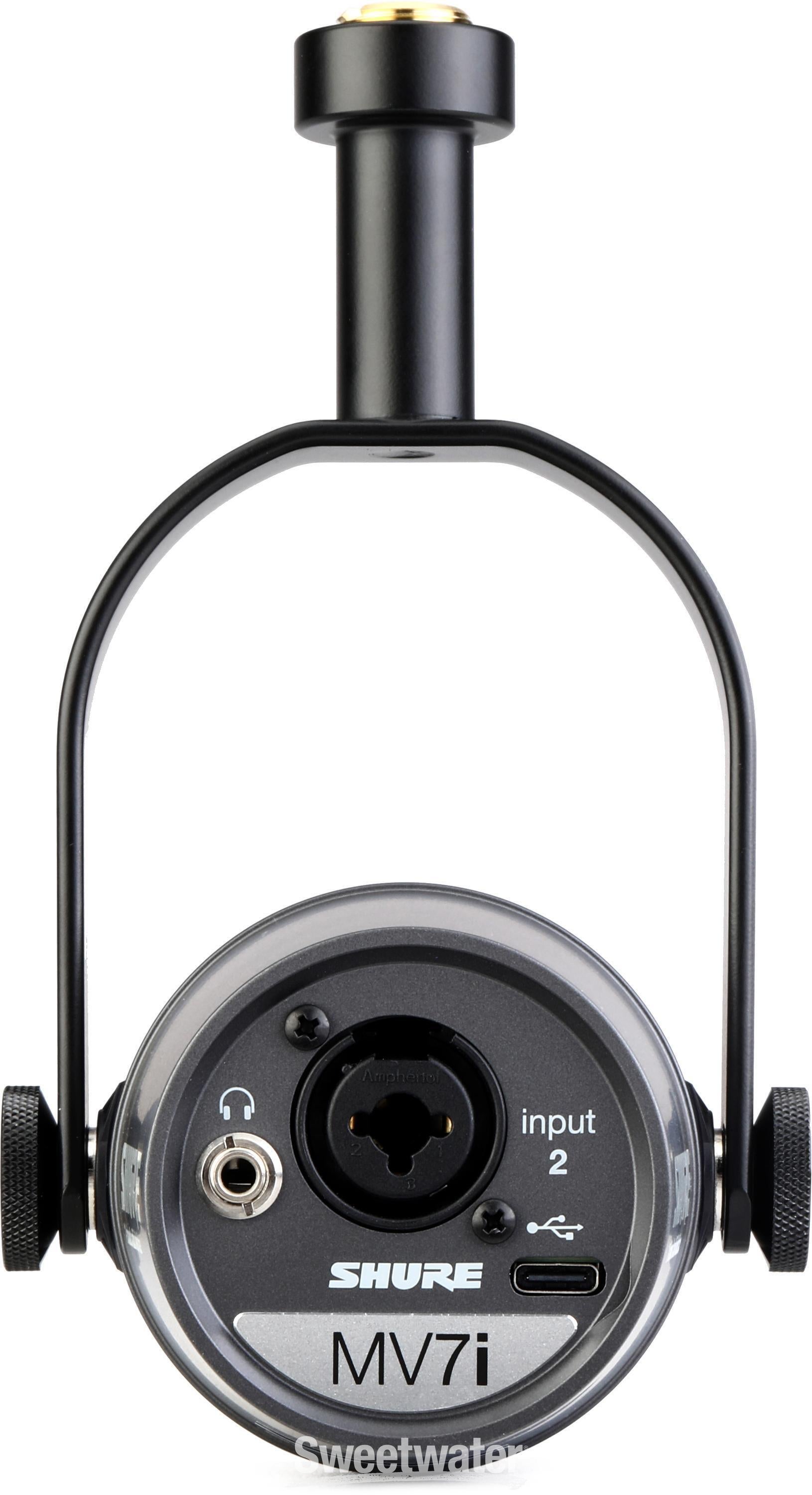 Shure MV7i Smart Mic and Interface | Sweetwater Shure MV7i Smart Mic and Interface | Sweetwater