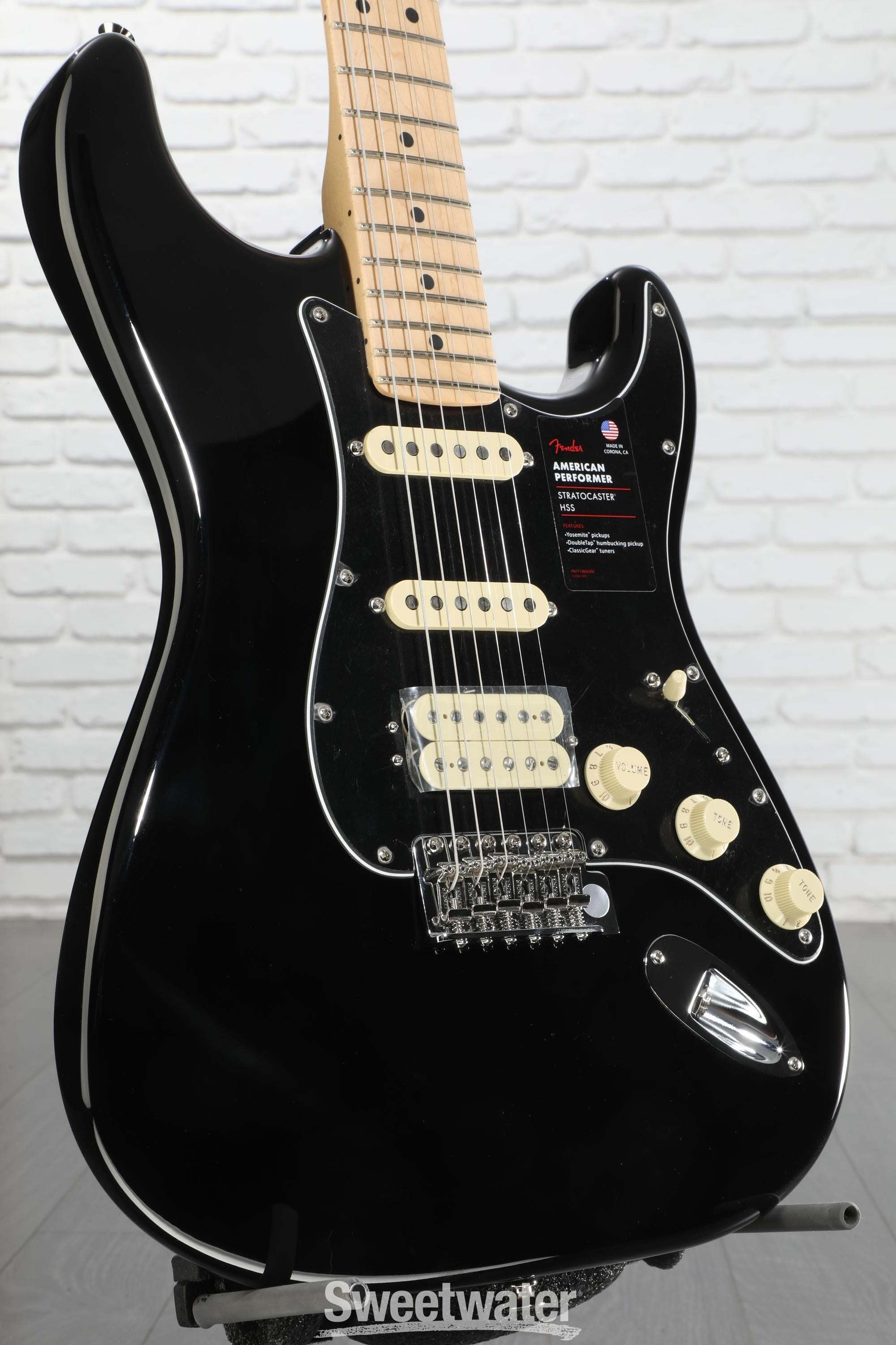 ギター Fender USA / American Performer HSS Fender American Performer Stratocaster HSS - Black with