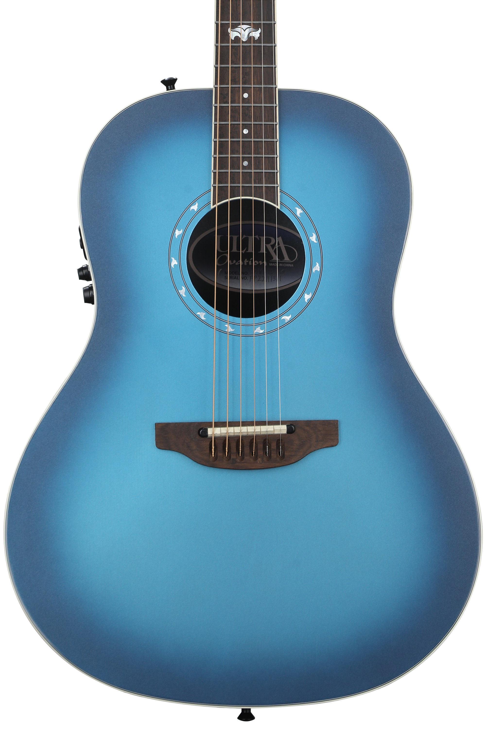 Ovation Ultra E 1516 Mid Depth Acoustic-electric Guitar - Dusk Ovation Ultra E 1516 Mid Depth Acoustic-electric Guitar - Dusk