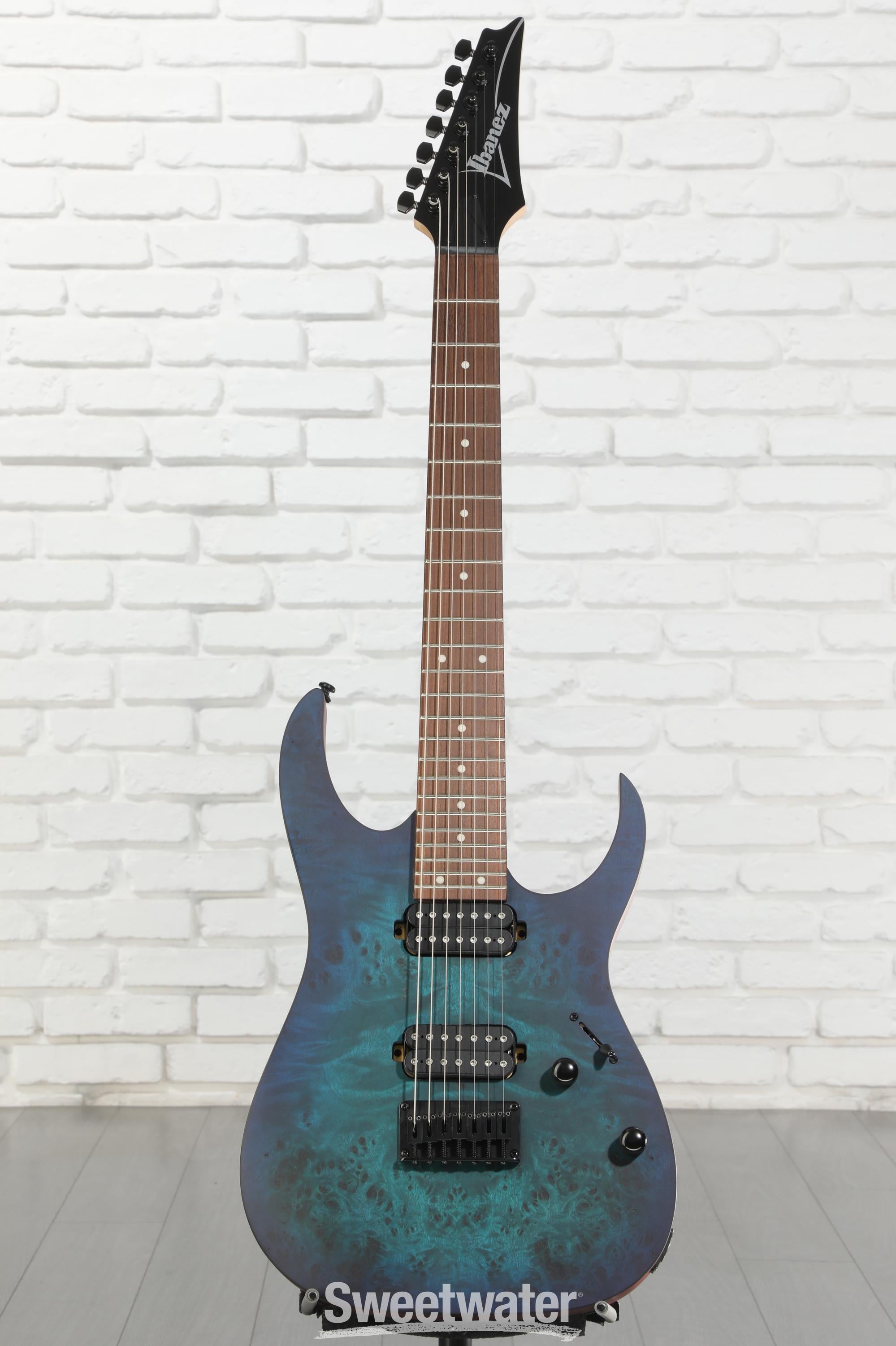 Ibanez RG7421PB Electric Guitar - Sapphire Blue Flat | Sweetwater