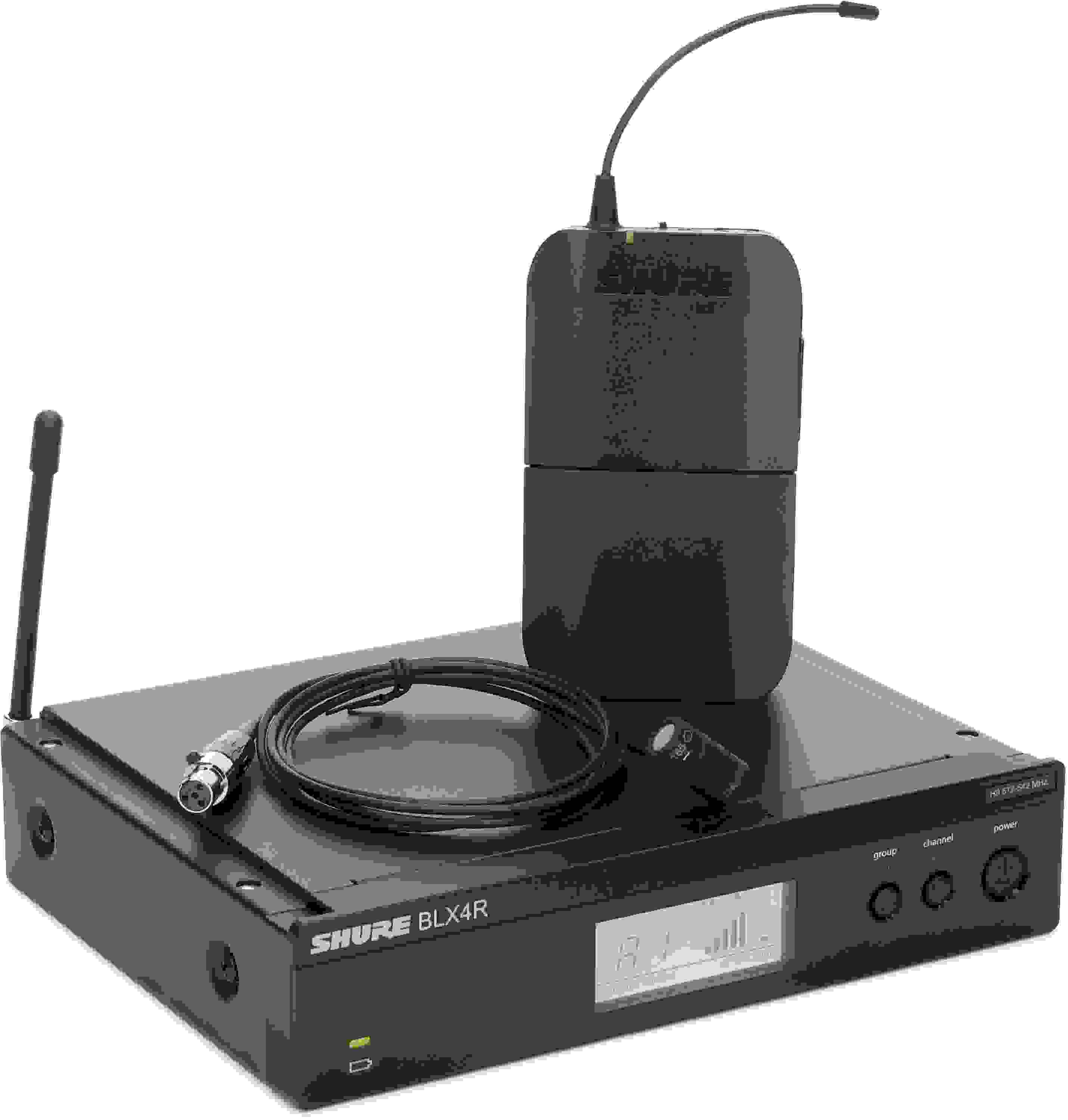 Shure BLX14R/W85 Wireless Lavalier Microphone System H9 Band Sweetwater