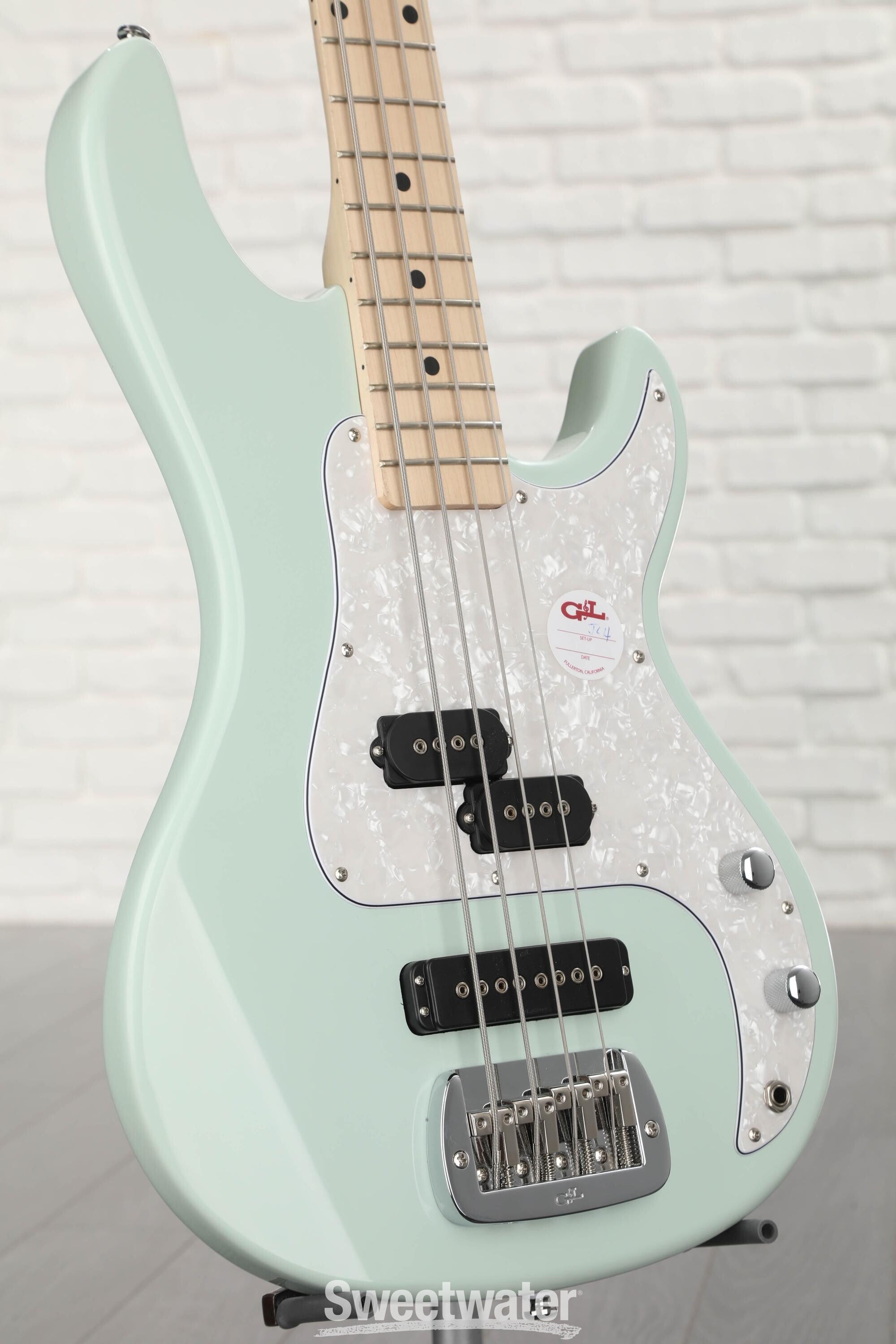 G&L Tribute SB-2 Bass Guitar - Surf Green