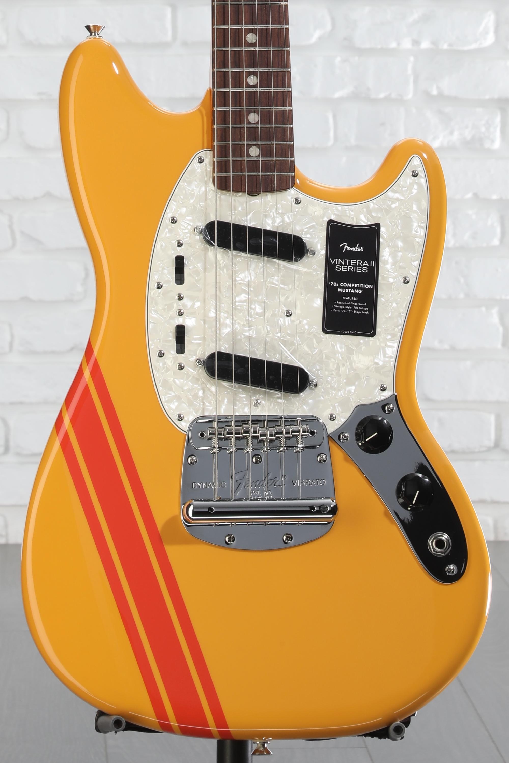 fender vintera 70's mustang オレンジ Fender Vintera II '70s Mustang Electric Guitar - Competition