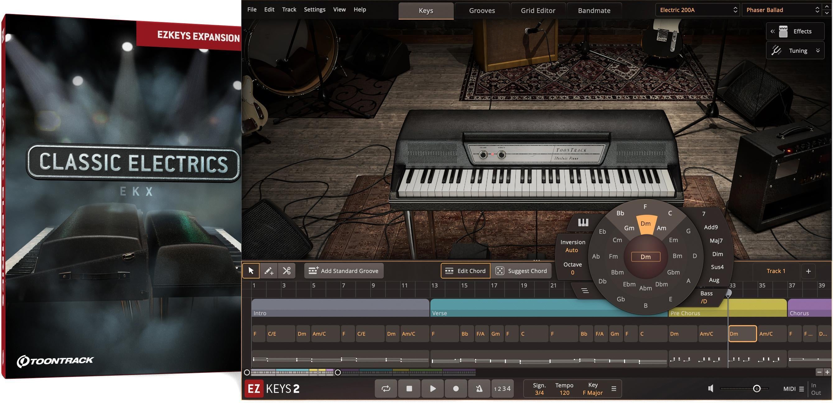 Toontrack Classic Electrics EKX Sound Expansion for EZkeys