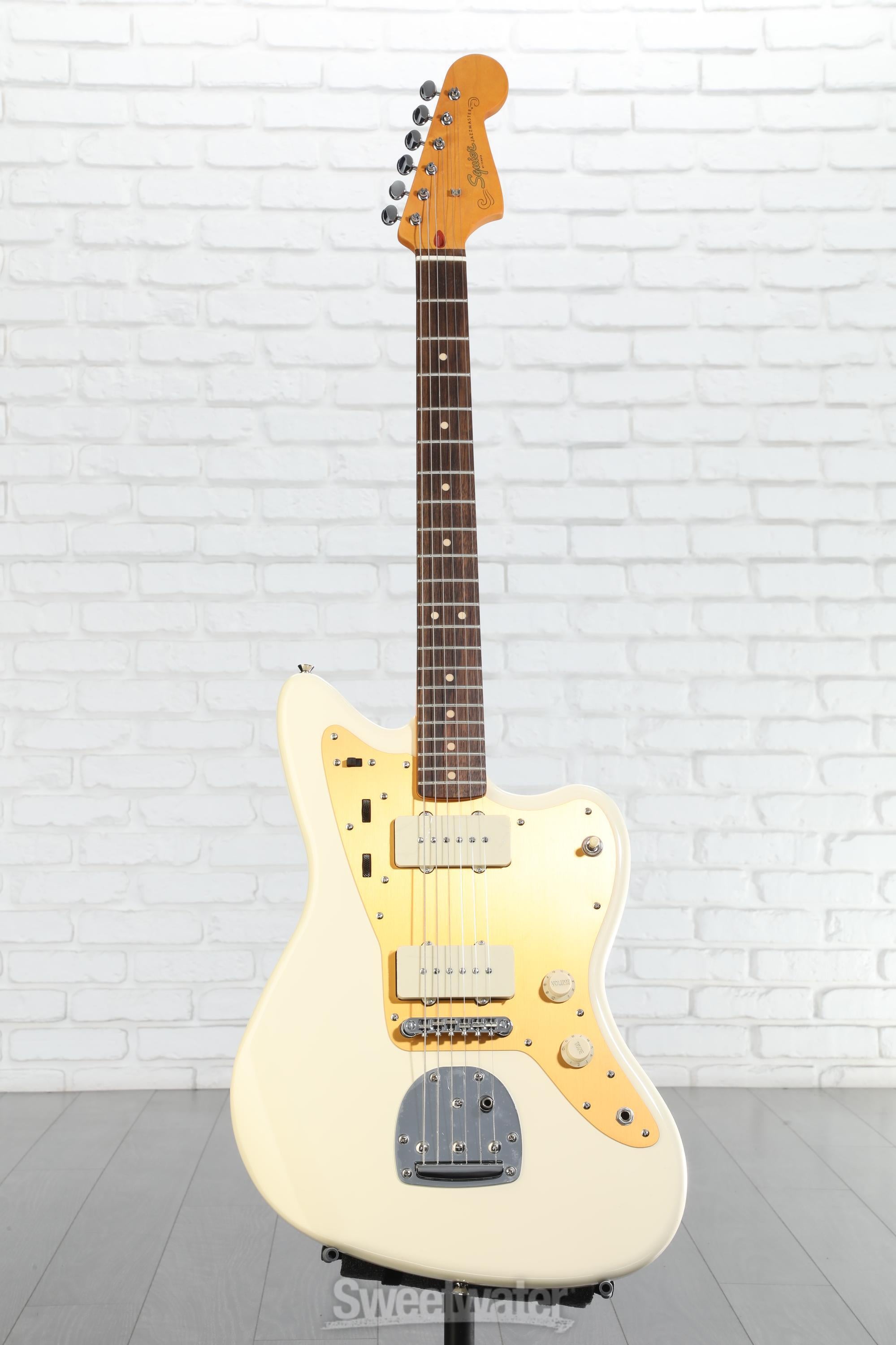 Squier Jazzmaster J Mascis ストラップ付 Squier by Fender J Mascis Jazzmaster Vintage White エレキギター