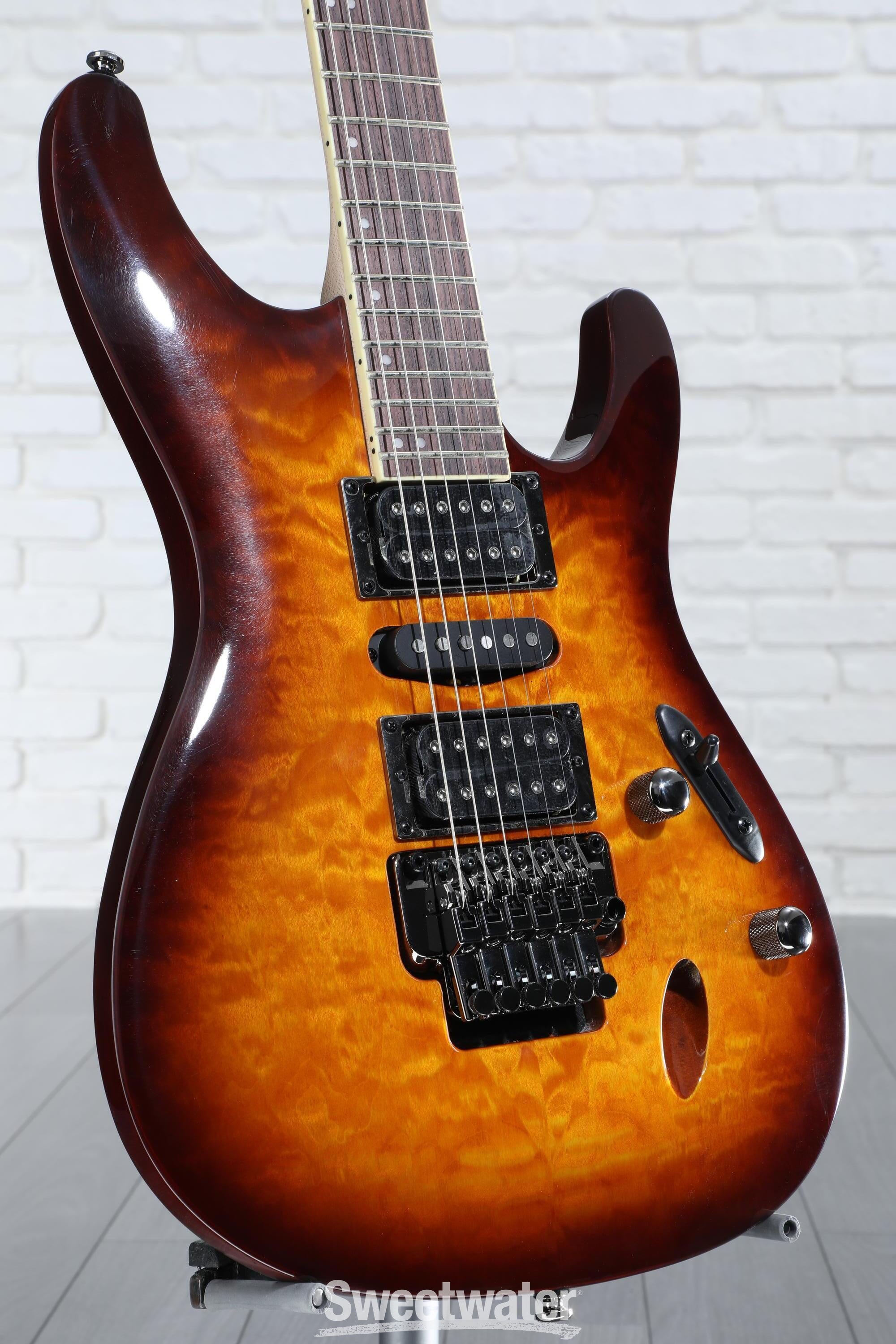 Ibanez S670QM Electric Guitar - Dragon Eye Burst | Sweetwater