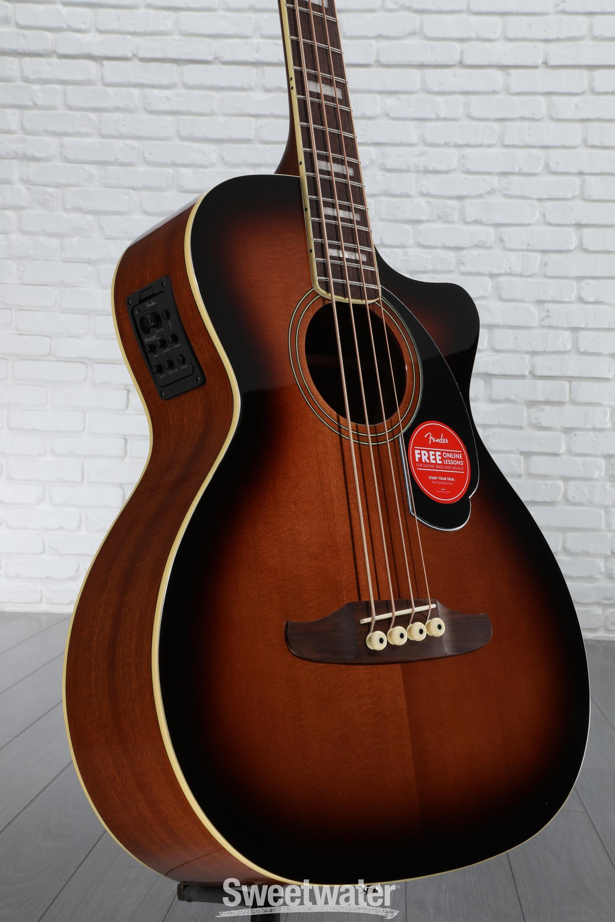 Fender Kingman Acoustic-electric Bass - Shaded Edge Burst