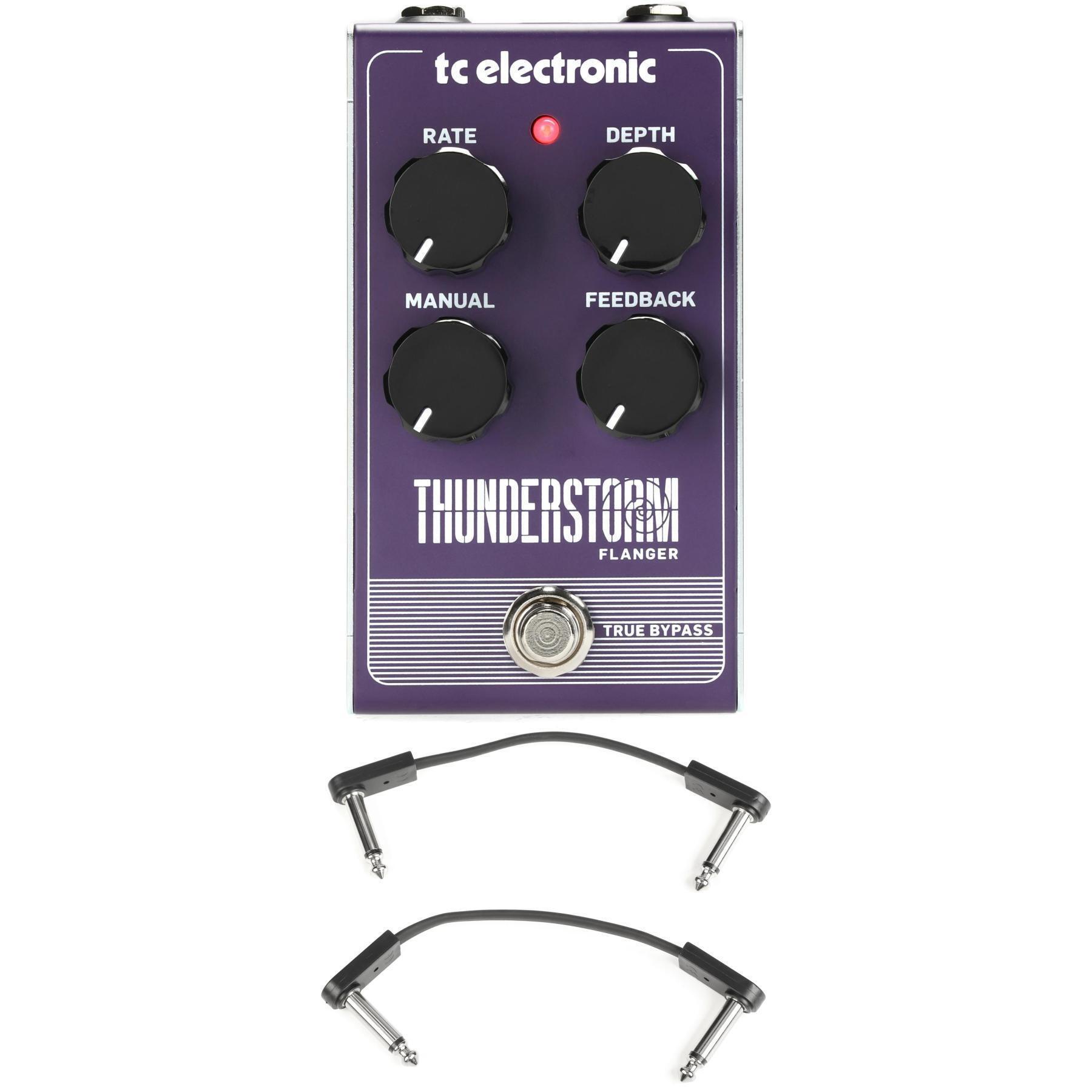 TC Electronic Thunderstorm Flanger Pedal with EBS Patch Cables | Sweetwater