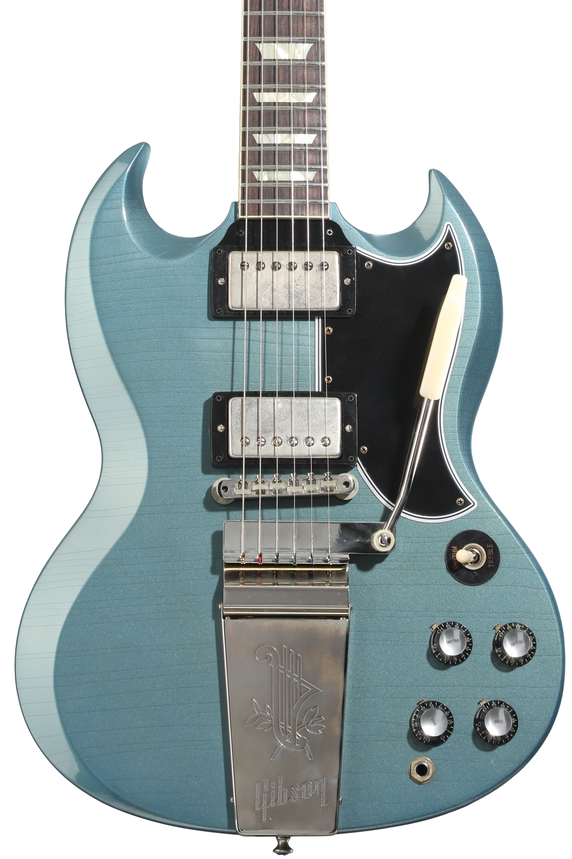 Gibson Custom 1964 SG Standard Reissue Electric Guitar - Pelham Blue, Murphy Lab Ultra Light Aged
