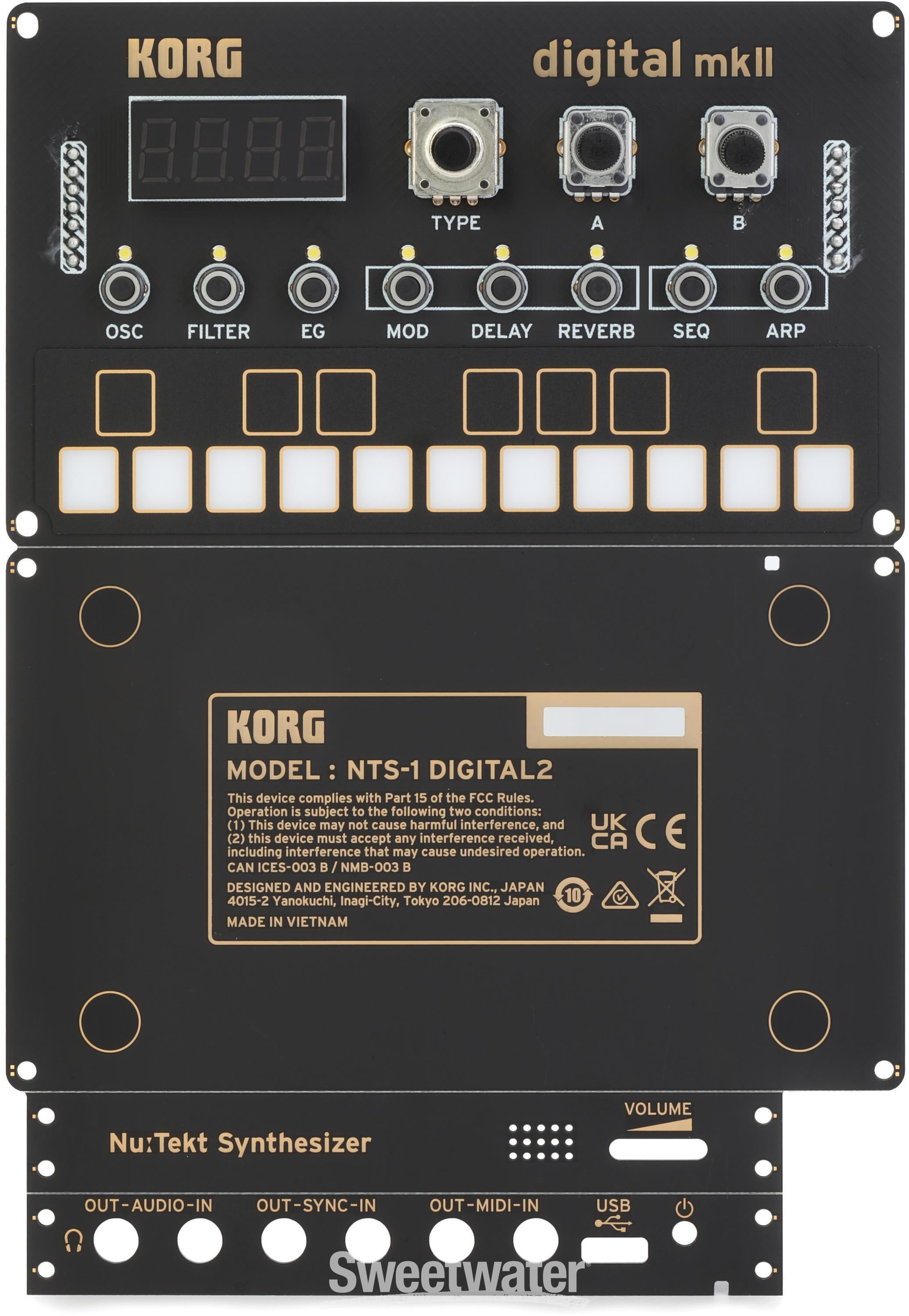 Korg Nu:Tekt NTS-1 MKII DIY Digital Synthesizer Kit | Sweetwater