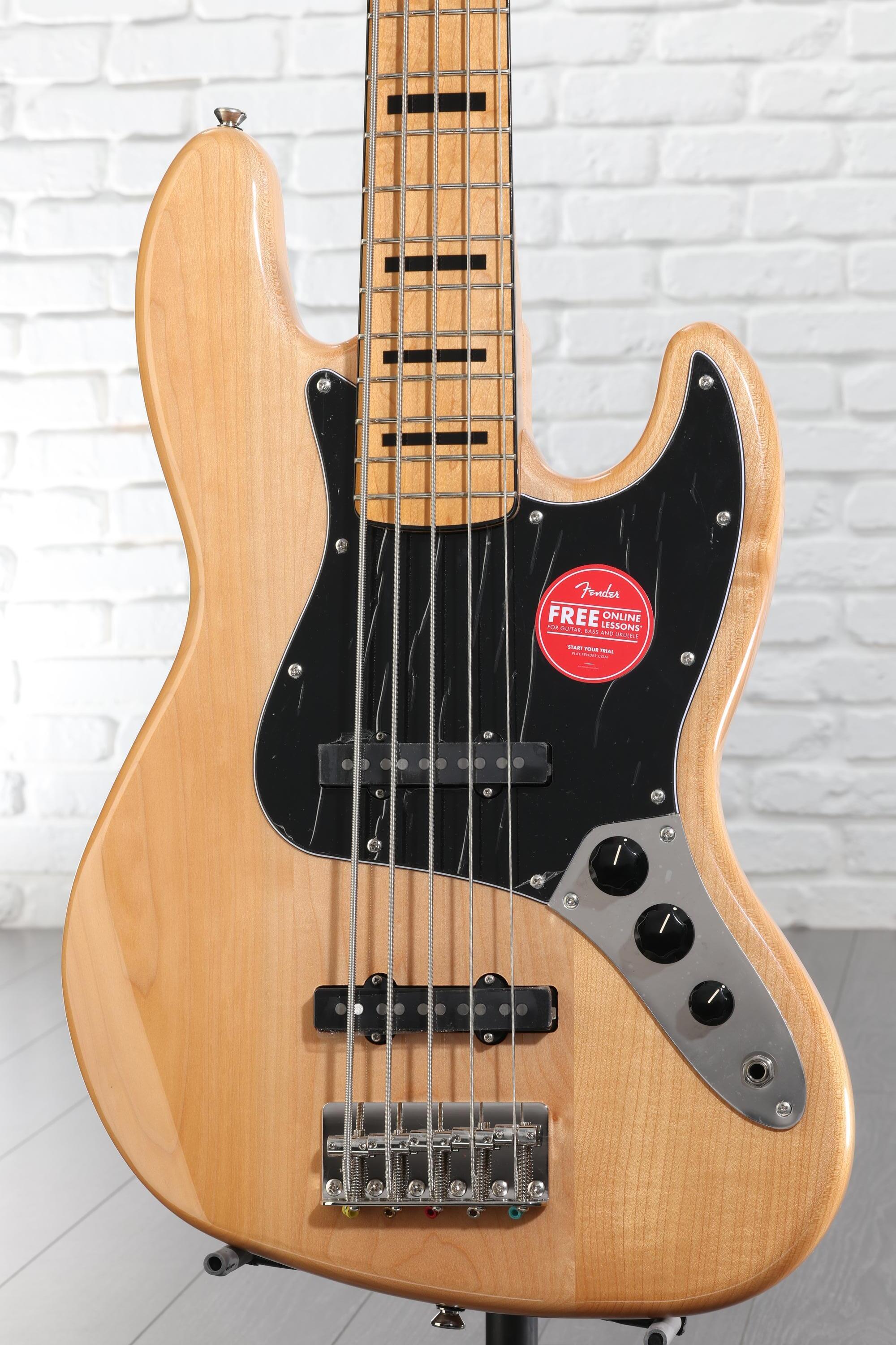 Squier Classic Vibe '70s Jazz Bass V - Natural with Maple