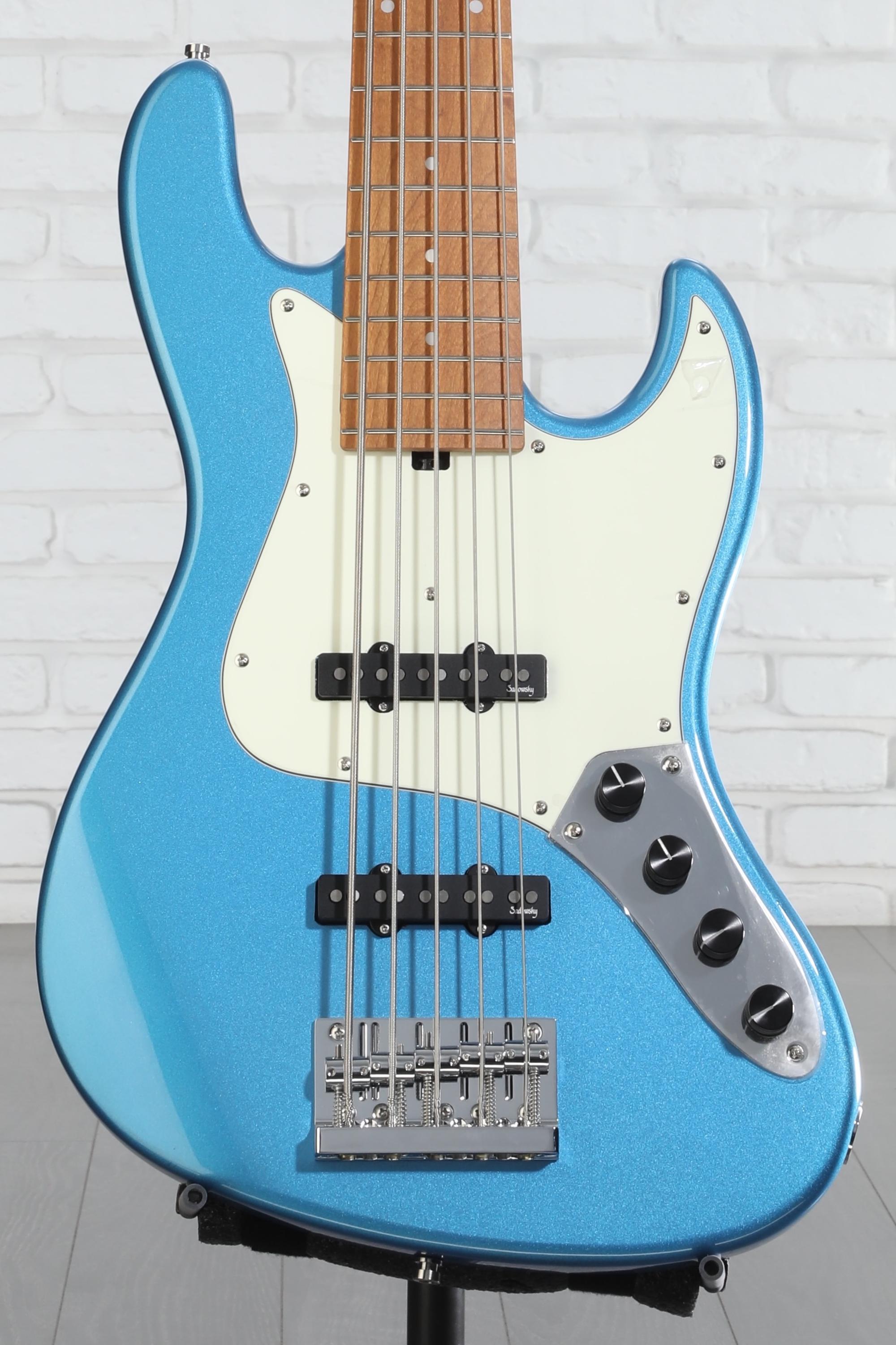 Sadowsky MetroExpress 21-fret Vintage JJ Bass, 5-string - Blue