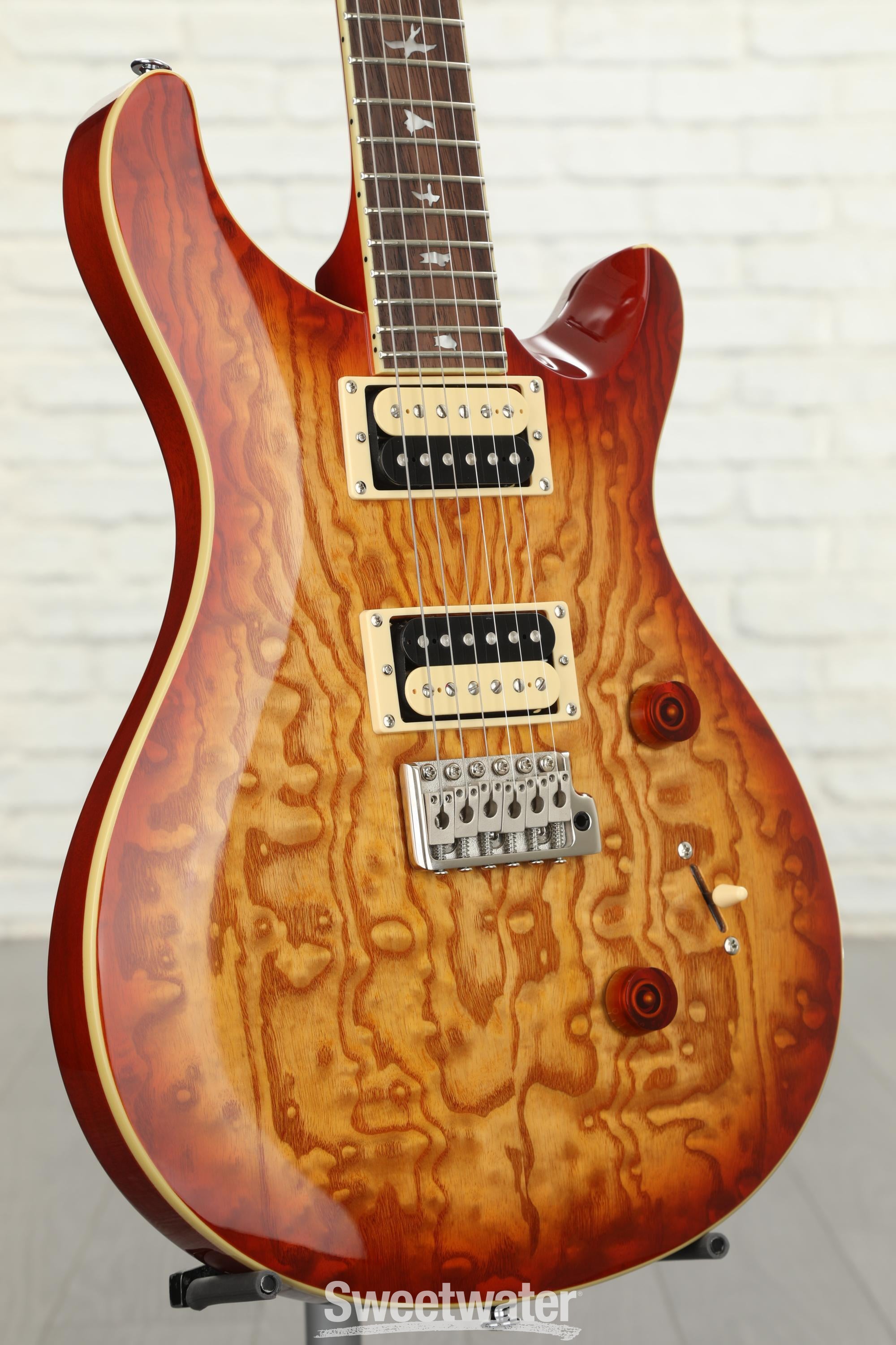 PRS SE Custom 24 Exotic Burled Ash - Vintage Sunburst | Sweetwater