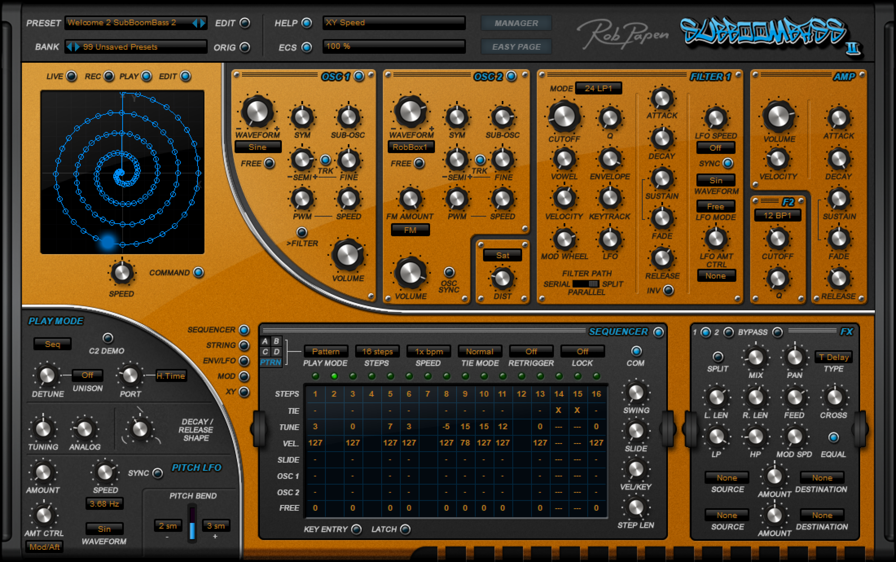 Photo of Rob Papen SubBoomBass II Virtual Bass Line Synthesizer