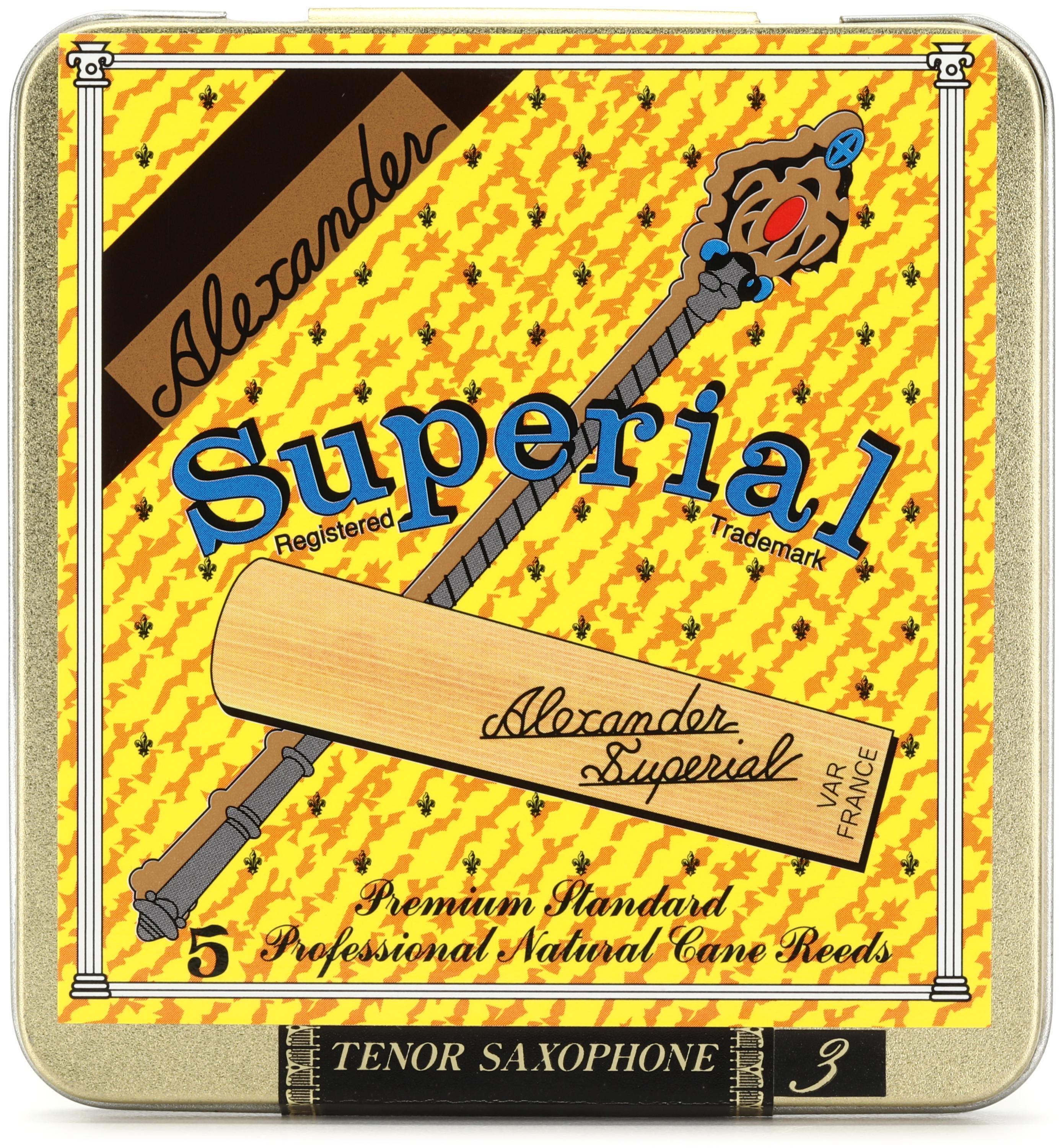 Alexander Reeds Superial Tenor Saxophone Reed - 3.0 (5-pack)