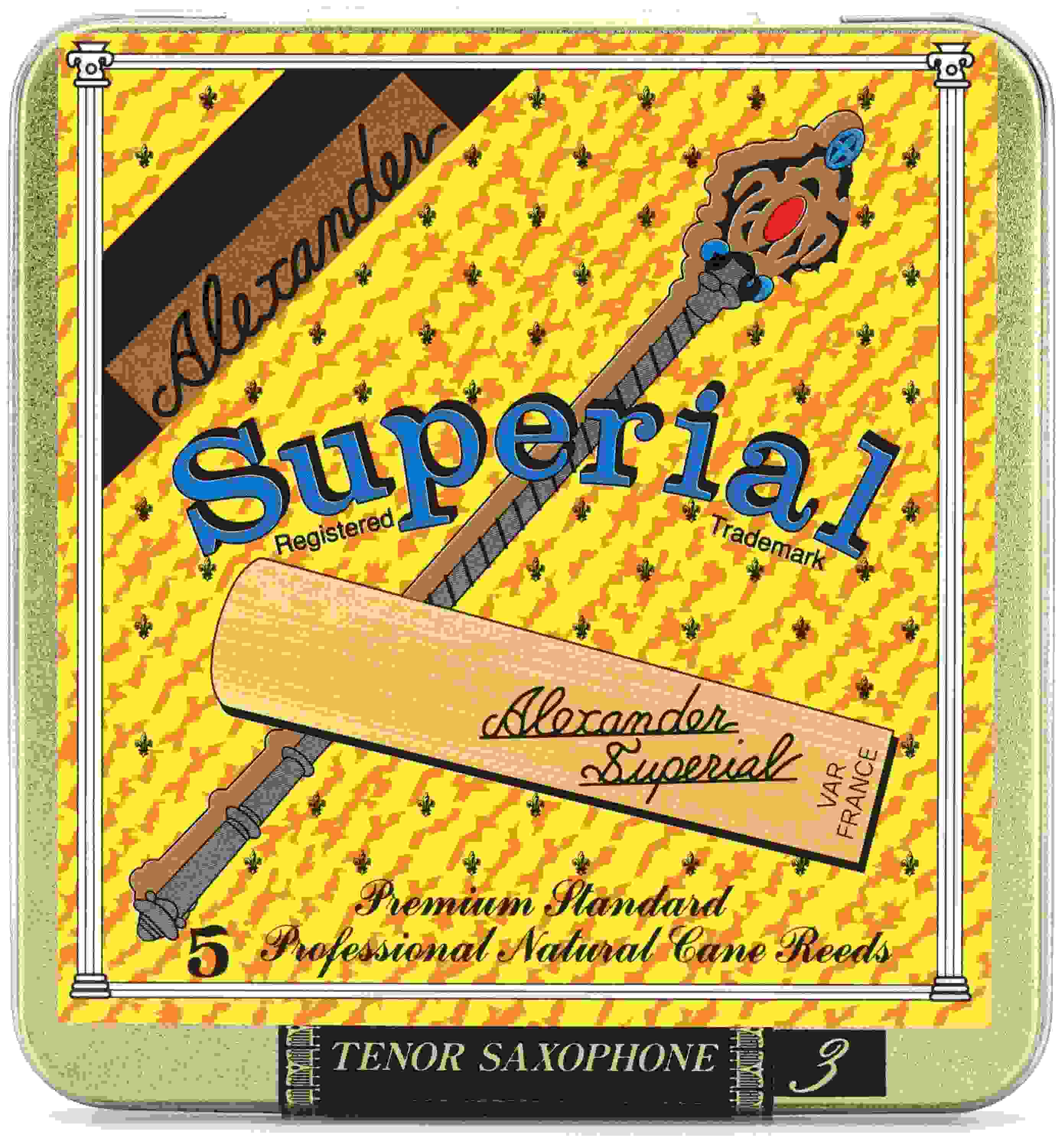 Alexander Reeds Superial Tenor Saxophone Reeds - 3.0 (5-pack)