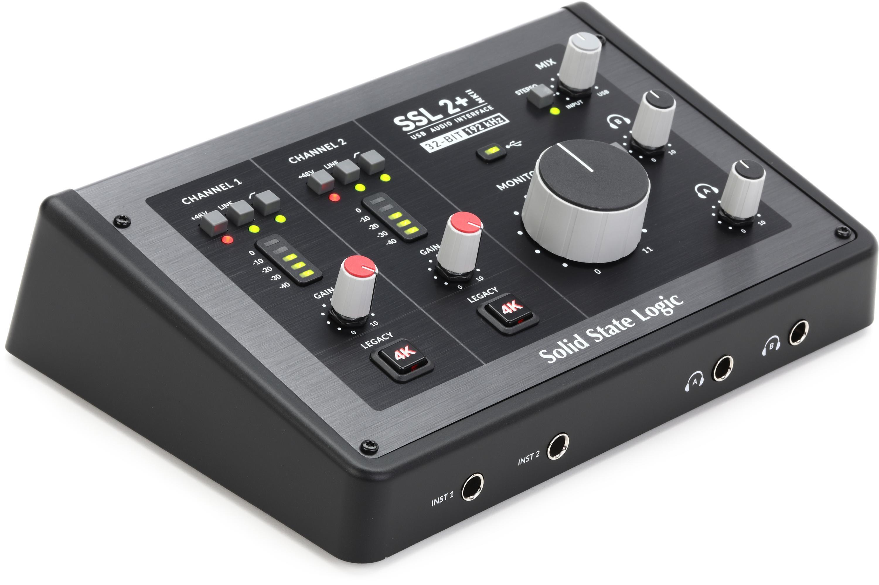 Solid State Logic SSL 2+ MKII 2 x 4 USB-C Audio Interface | Sweetwater