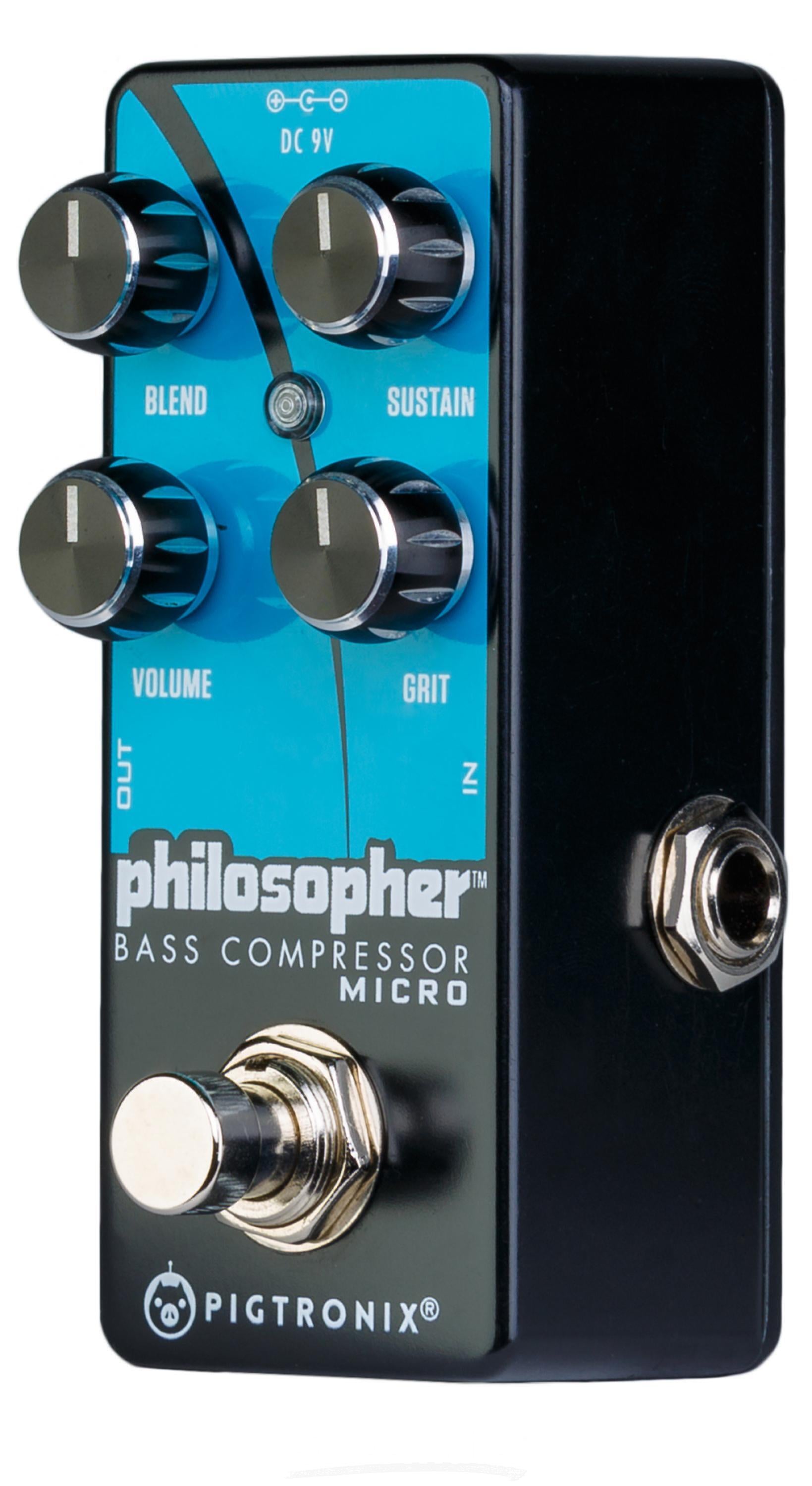 Pigtronix Philosopher Micro Bass Compressor/Sustain Pedal | Sweetwater