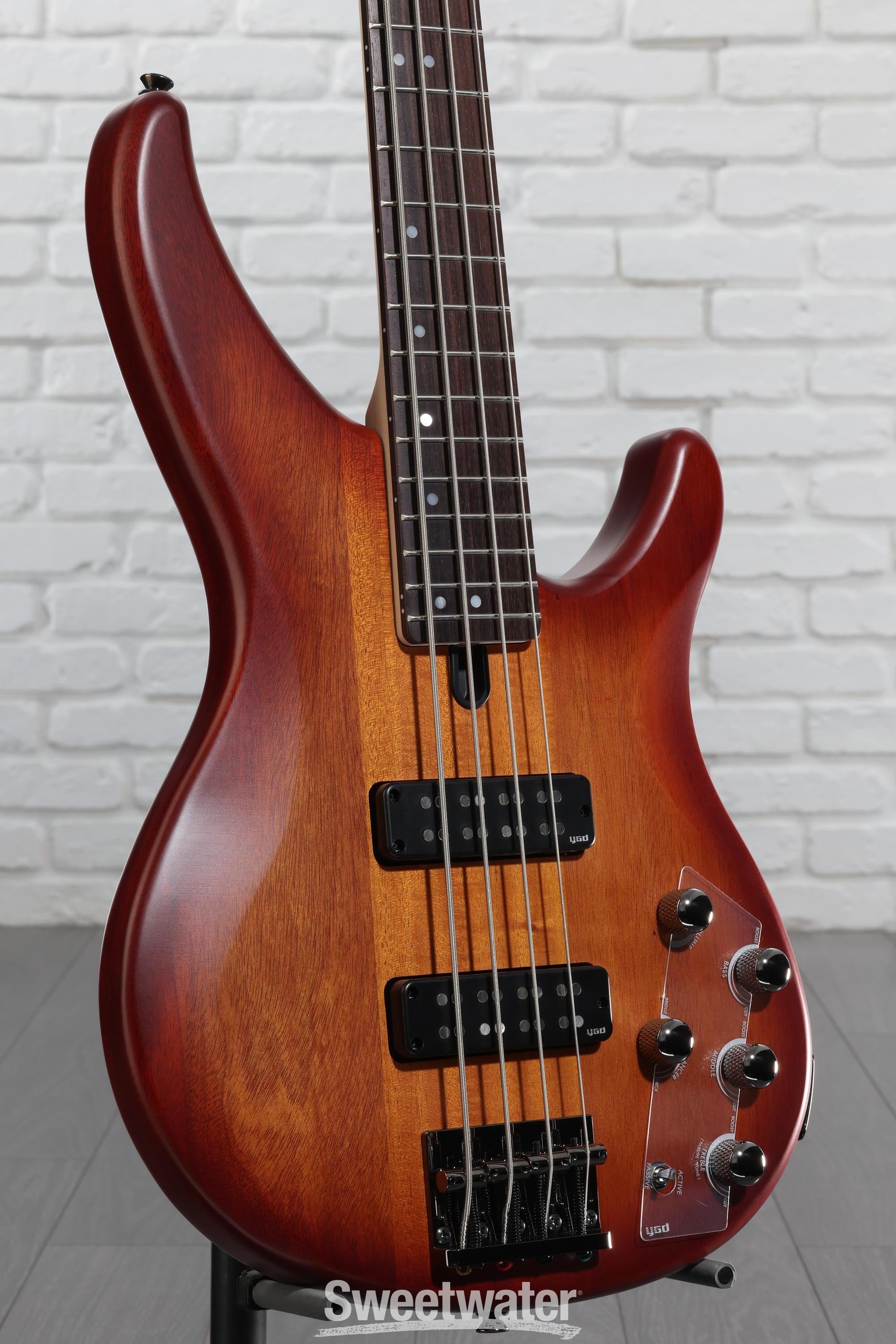 Yamaha TRBX504 4-string Bass Guitar - Brick Burst | Sweetwater