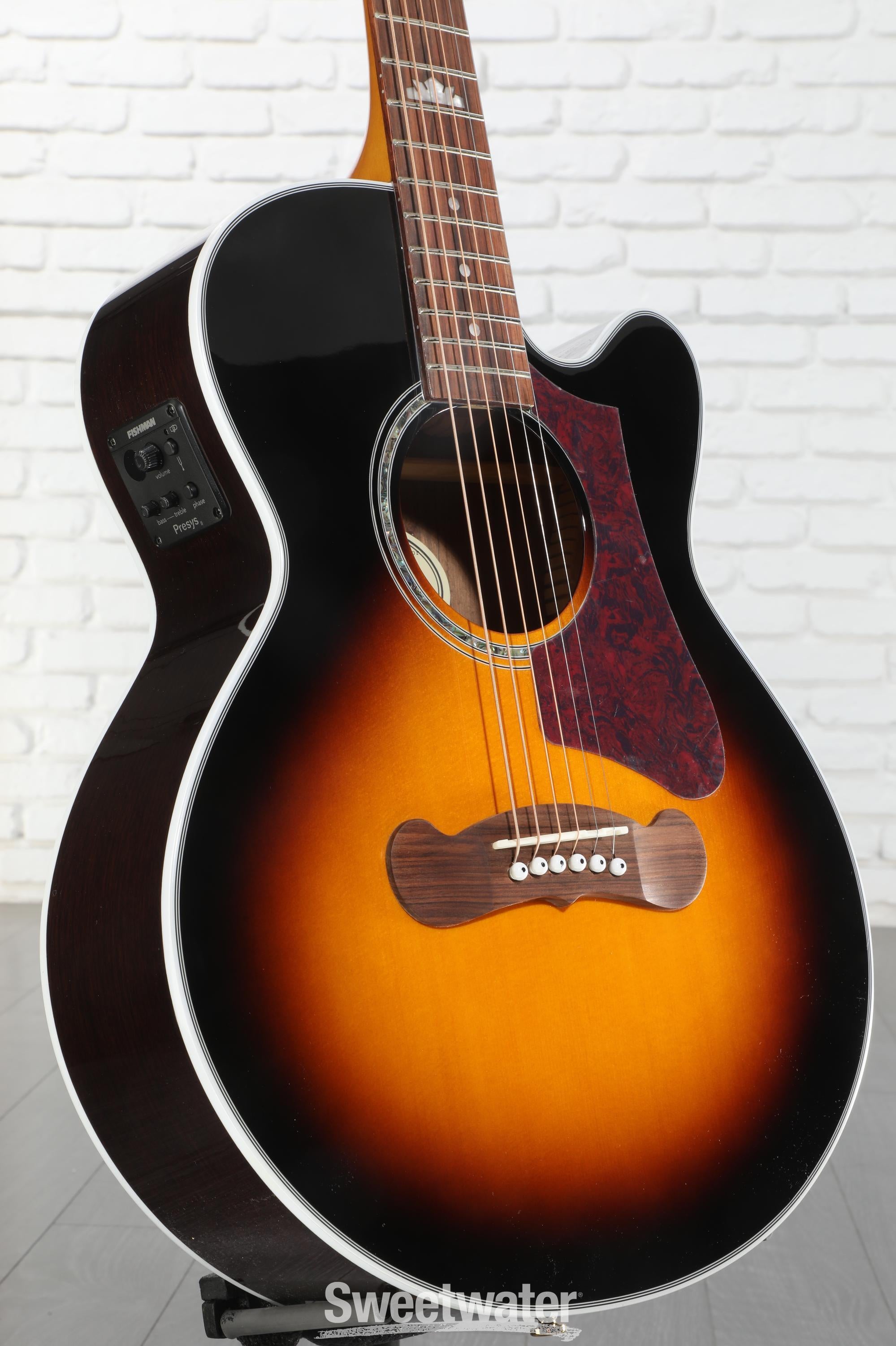 Epiphone J-200 EC Studio Parlor Acoustic-Electric Guitar - Vintage