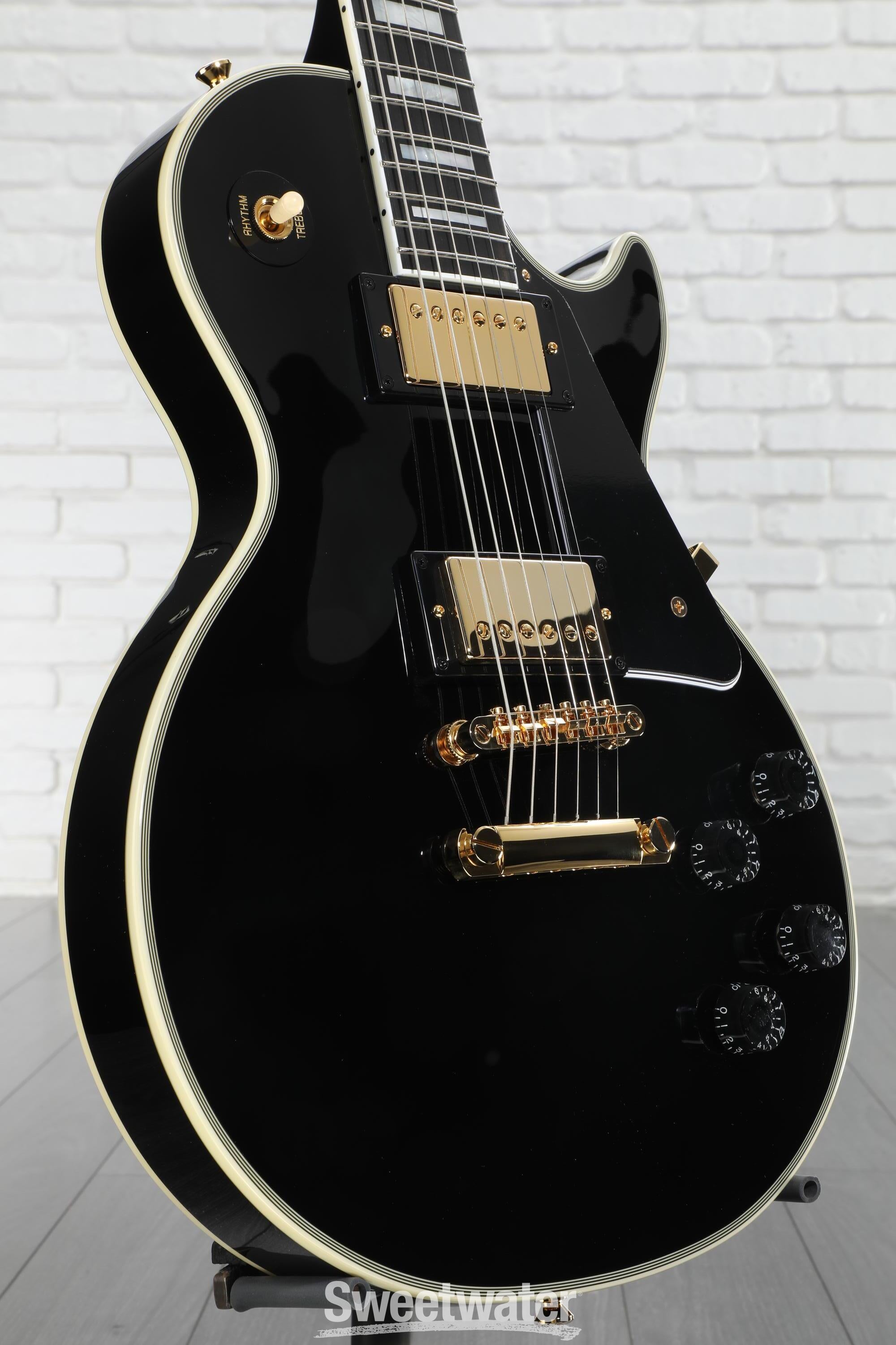 Epiphone レスポールカスタム 3pu ［Ebony］ Epiphone Les Paul Custom 3PU Ebony Used Electric Guitar | eBay