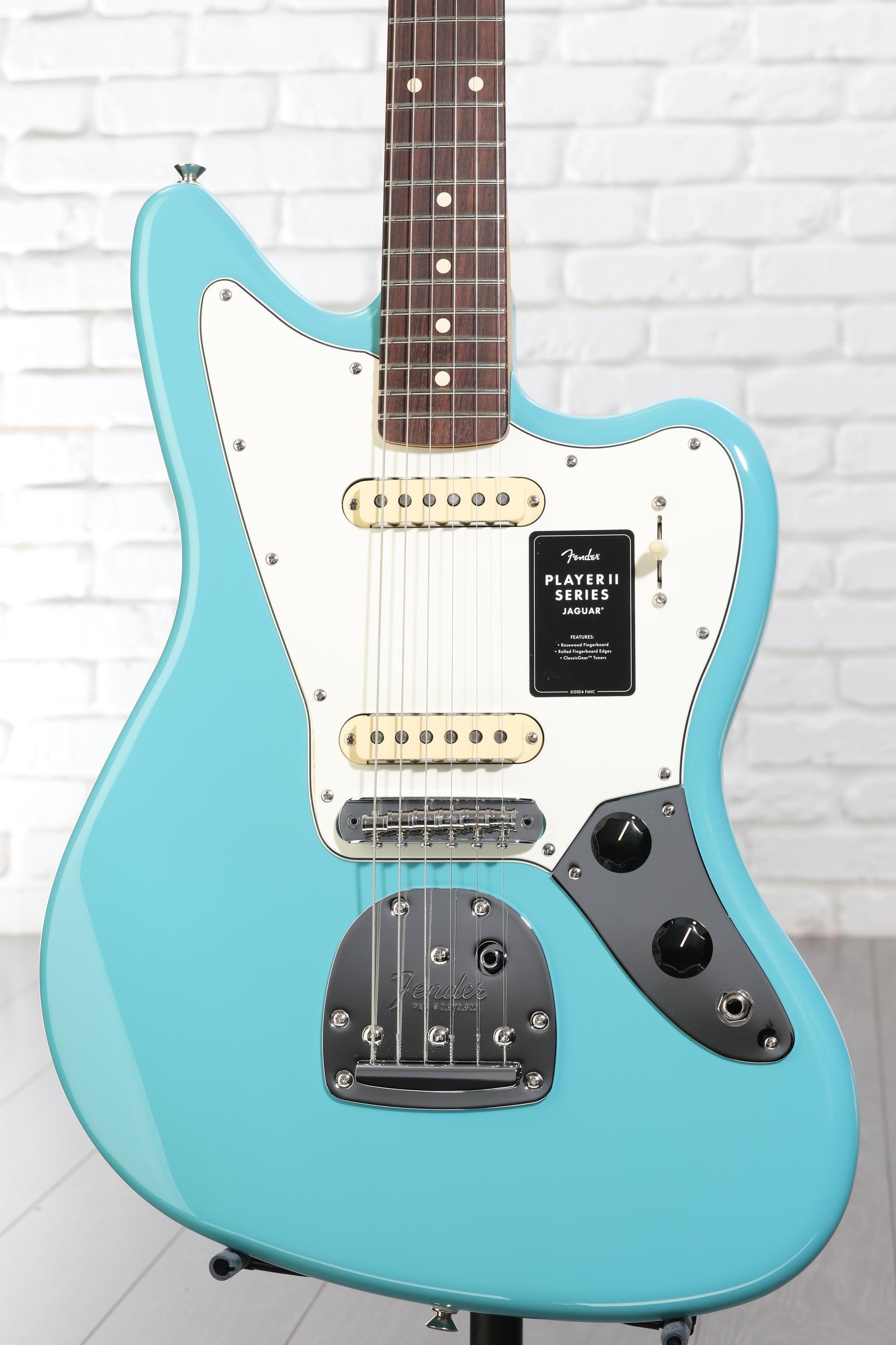 Fender Player II Jaguar Electric Guitar - Aquatone Blue | Sweetwater