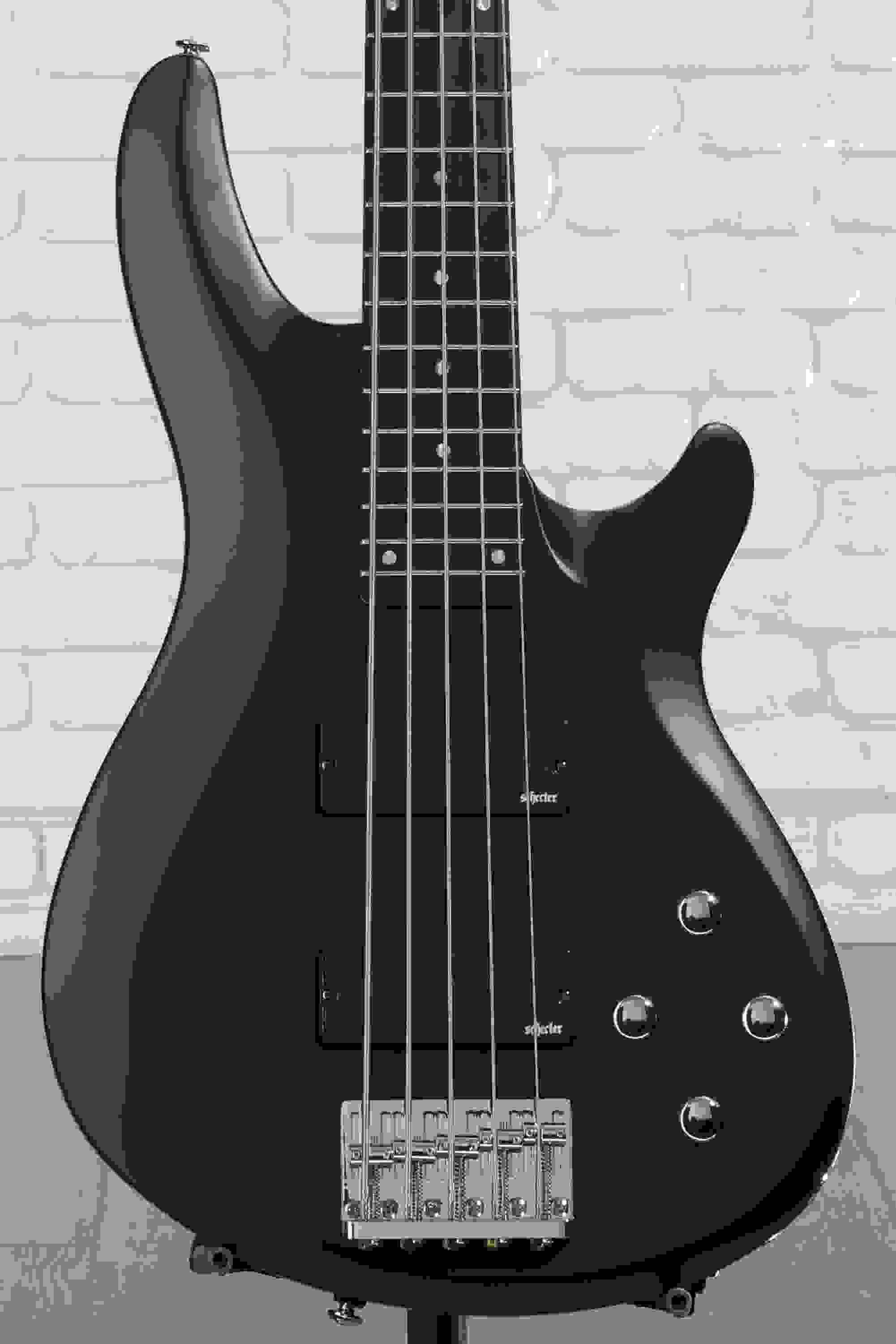 Schecter C-5 Deluxe Bass Guitar - Satin Black