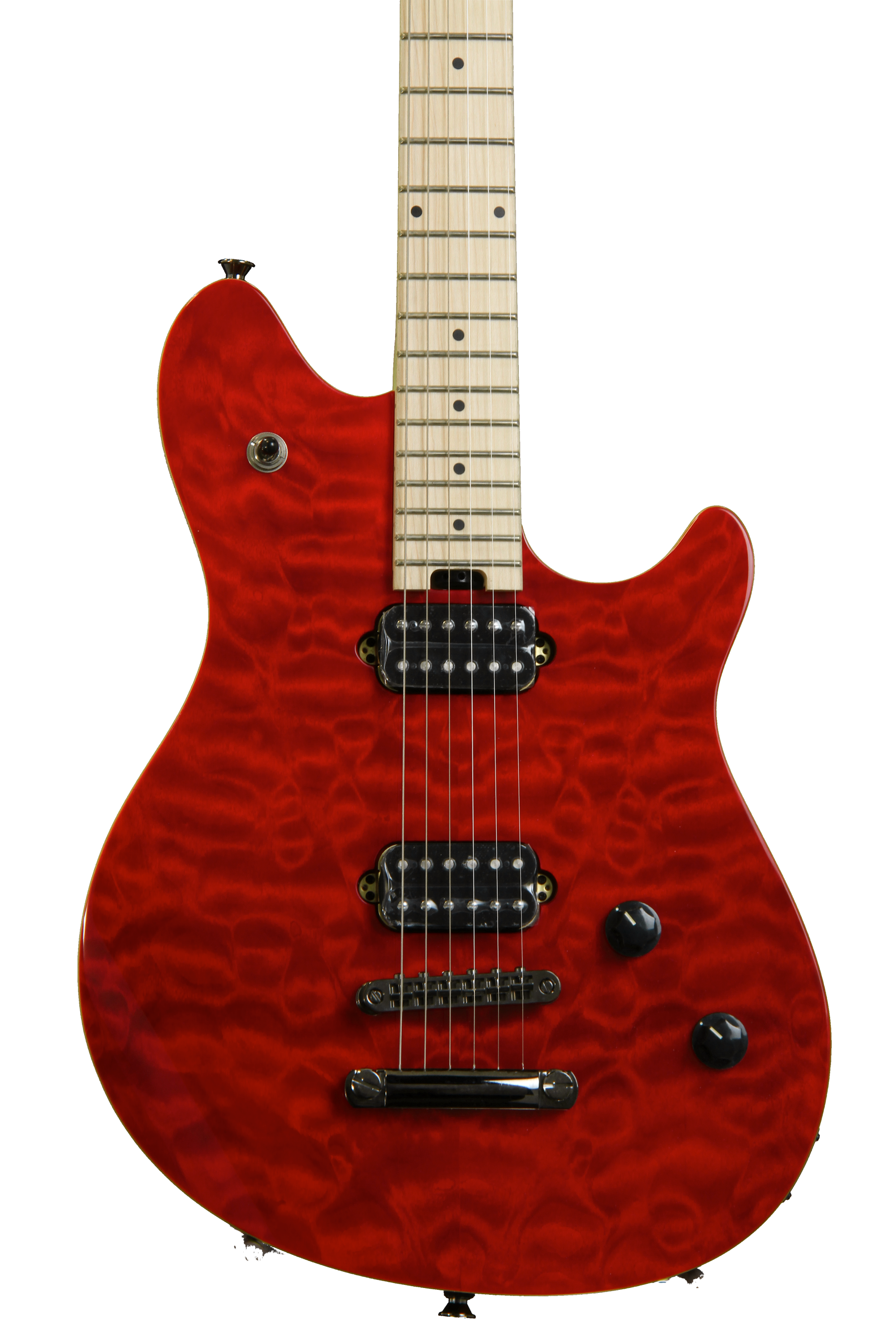 EVH Wolfgang Standard Quilt Maple Top - Trans Red Quilt | Sweetwater
