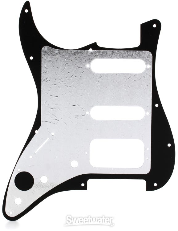 Fender Plaque de protection Modern Strat HSS Clear anodisé, 1 pli, 11 trous