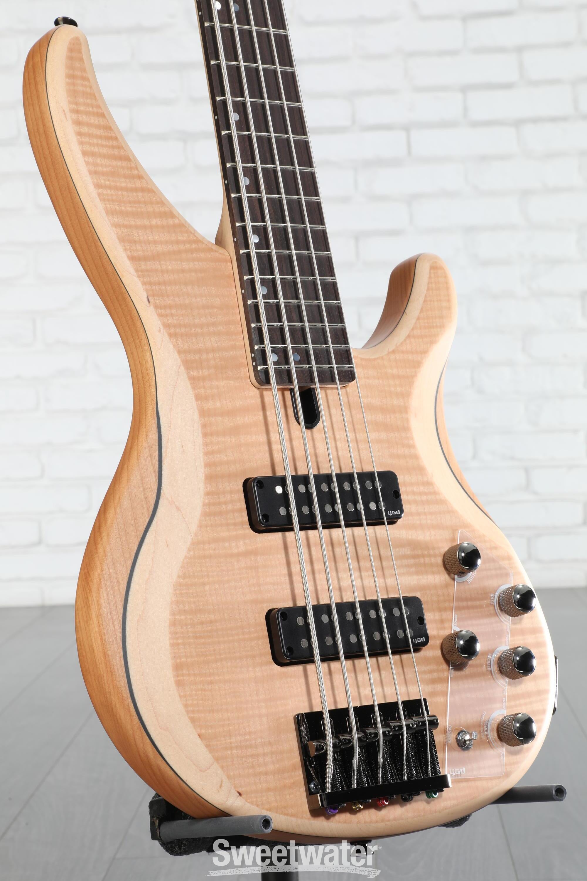 Yamaha TRBX605FM 5-string Bass Guitar - Natural Satin | Sweetwater