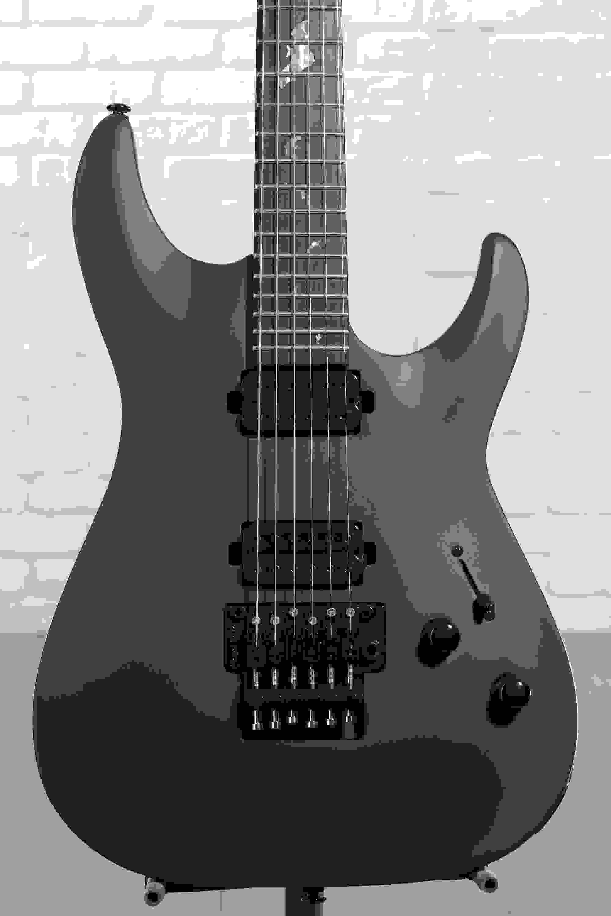 Schecter Damien-6 FR SBK Electric Guitar - Satin Black