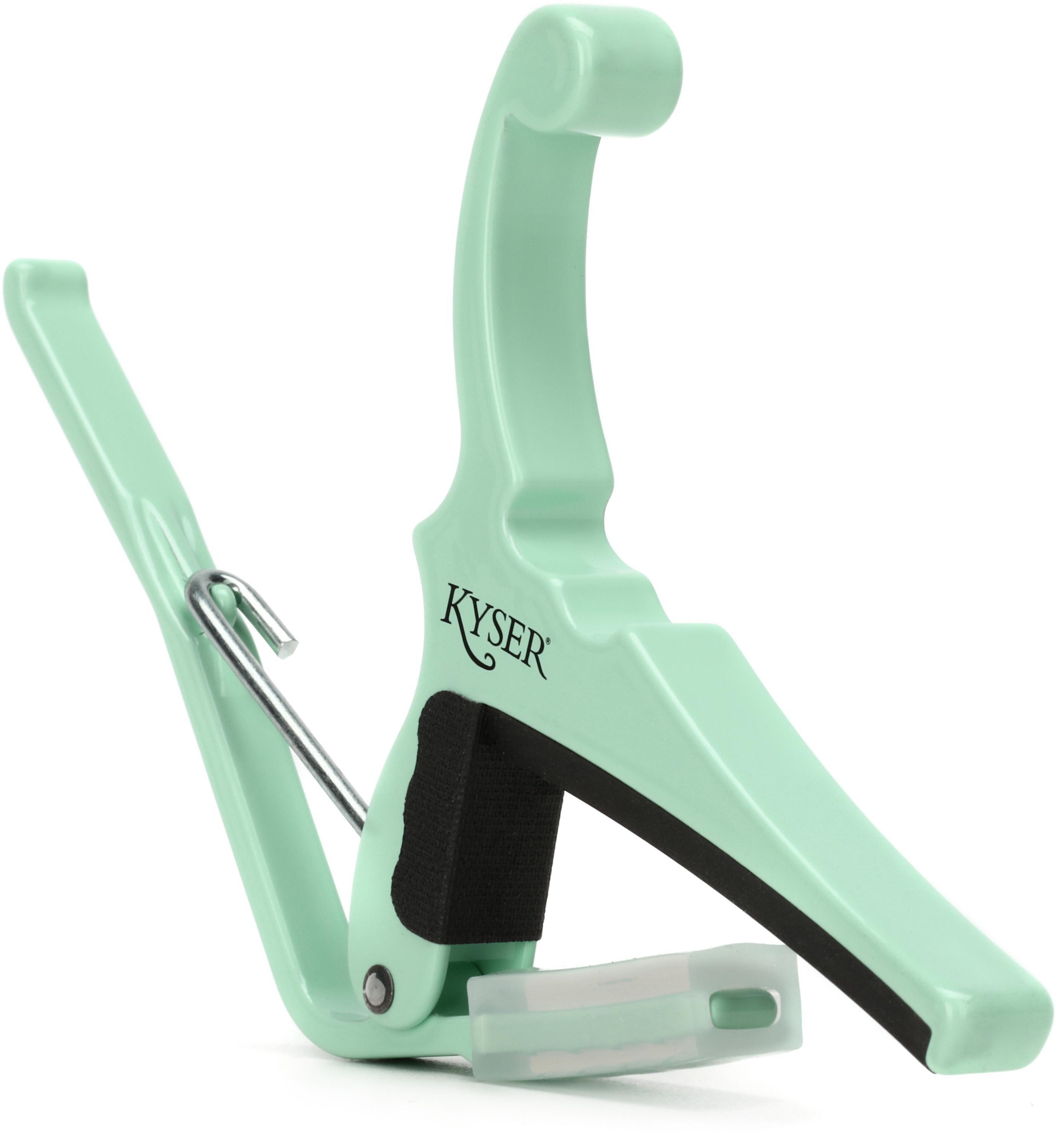 Photo of Kyser x Fender Quick-Change Electric Guitar Capo - Surf Green