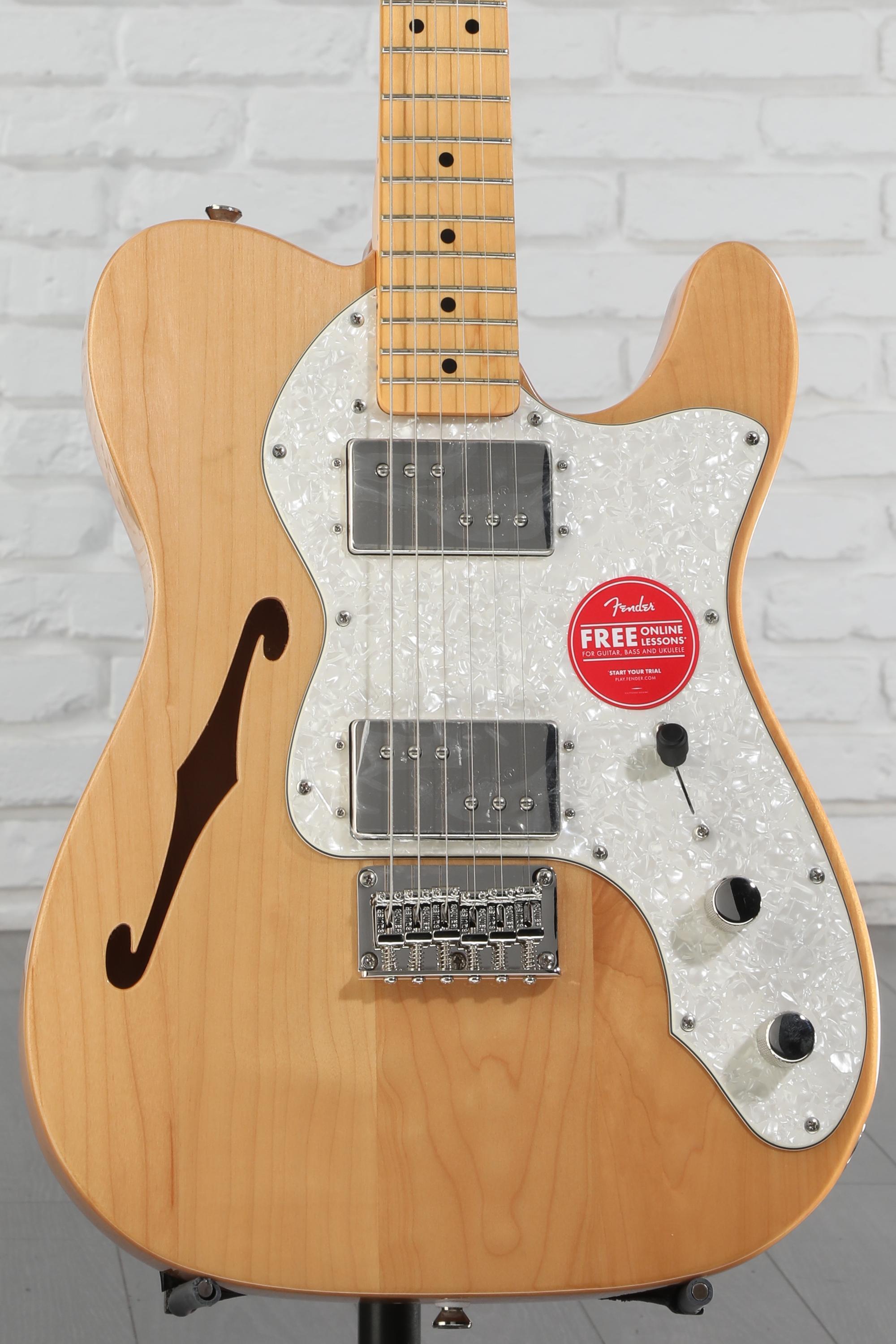 ギター Squier by Fender Telecaster Thinline Amazon.com: Affinity Series Telecaster Thinline, Maple