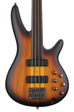 Photo of Ibanez Bass Workshop SRF700 Fretless Bass Guitar - Brown Burst Flat