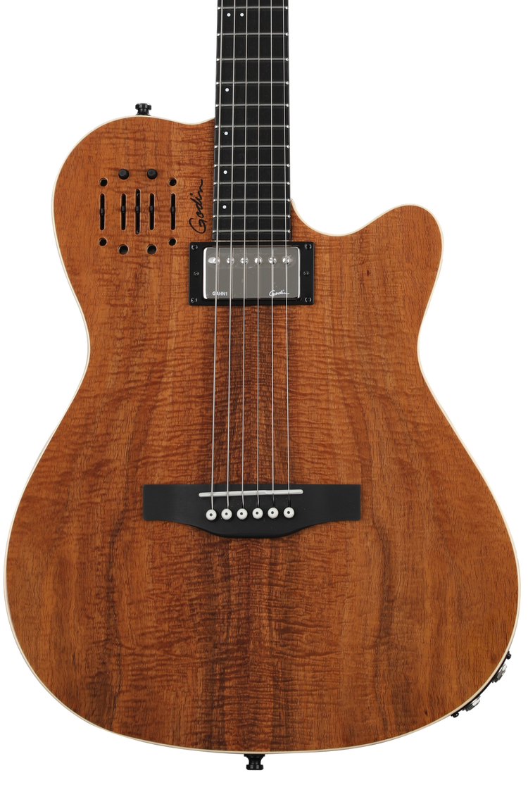 Godin A6 Ultra Extreme Koa HG - Natural | Sweetwater