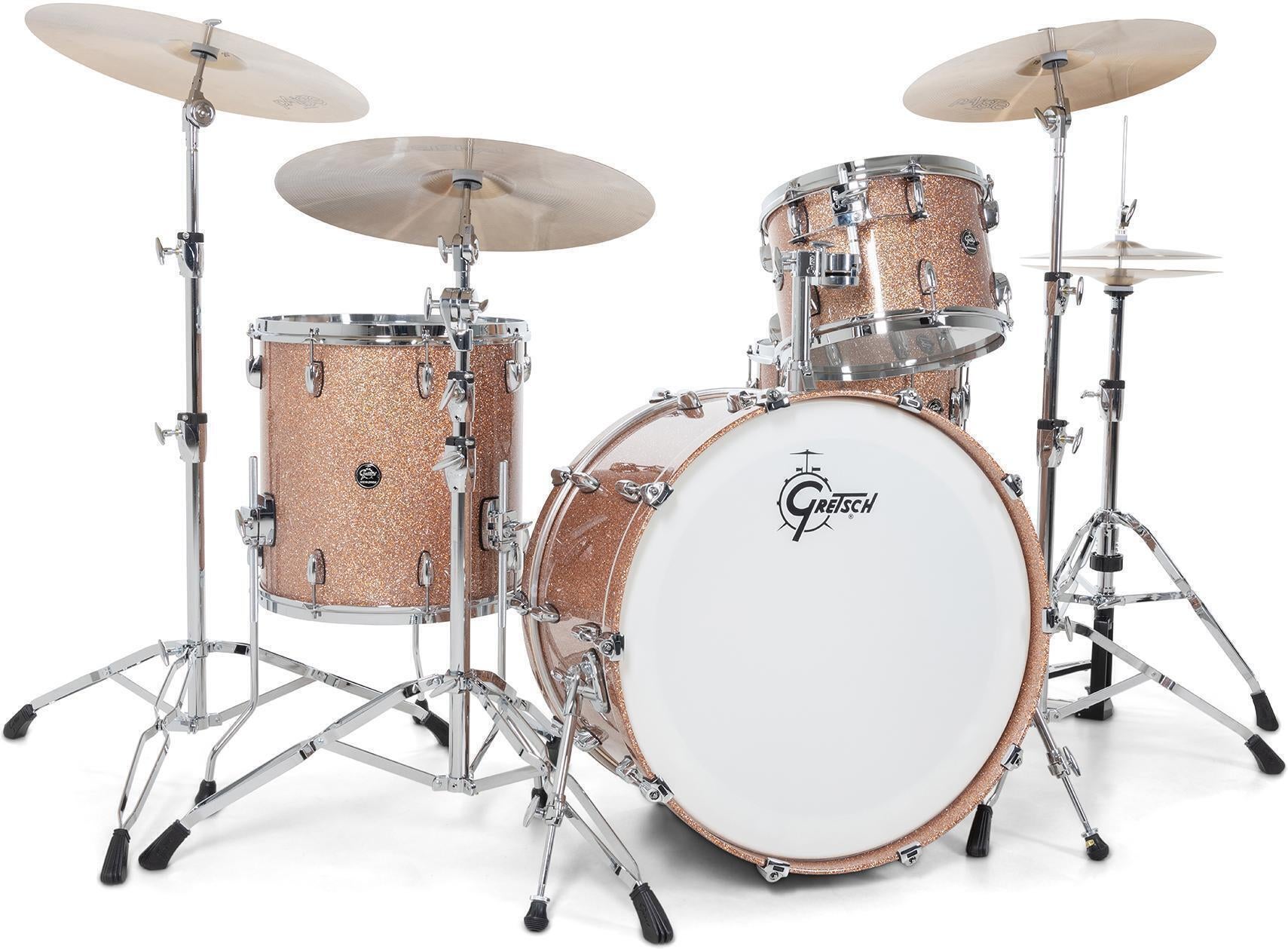 Photo of Gretsch Drums Renown 4-piece Shell Pack with Snare Drum - Champagne Sparkle