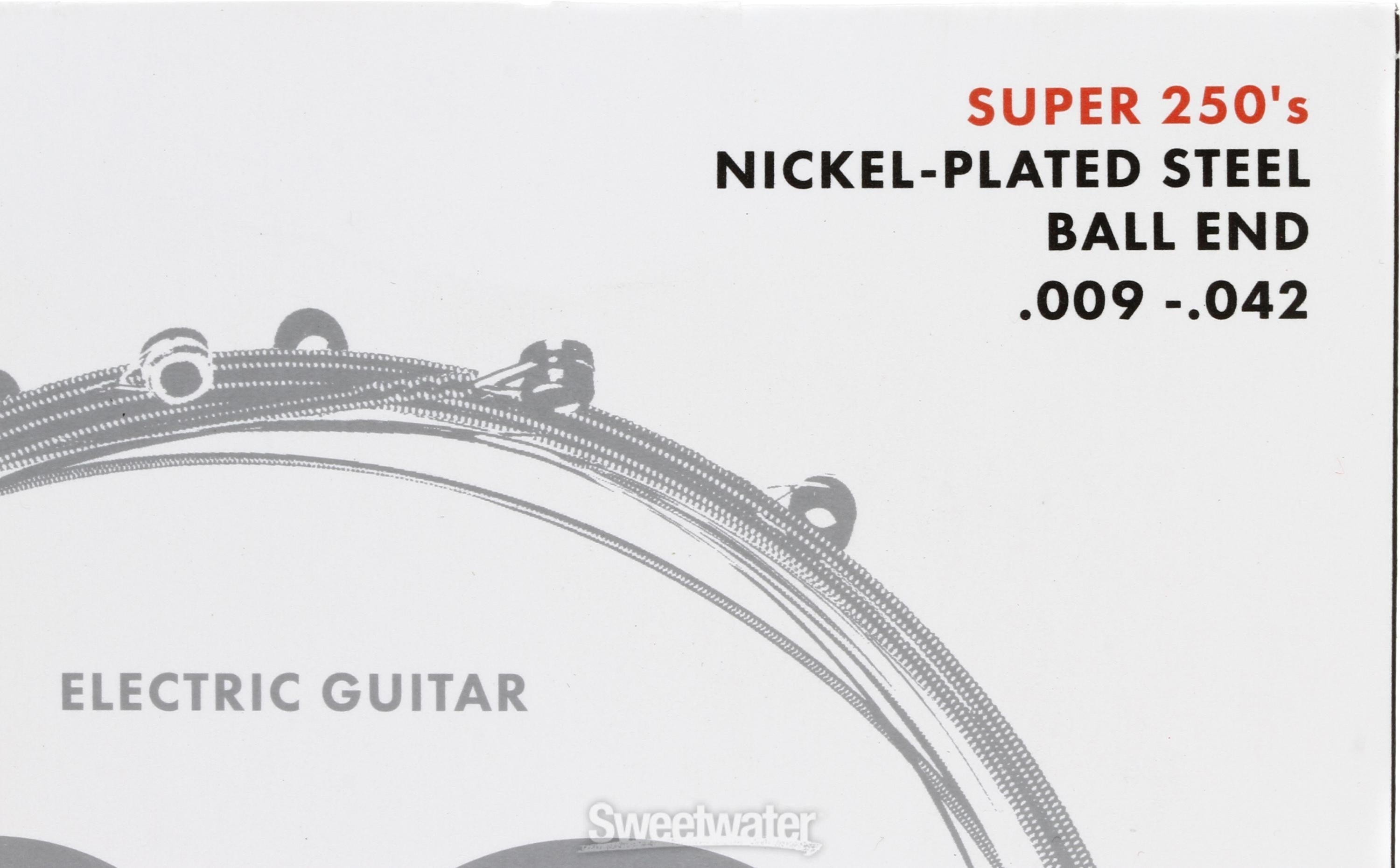 Fender super deals 250s guitar strings