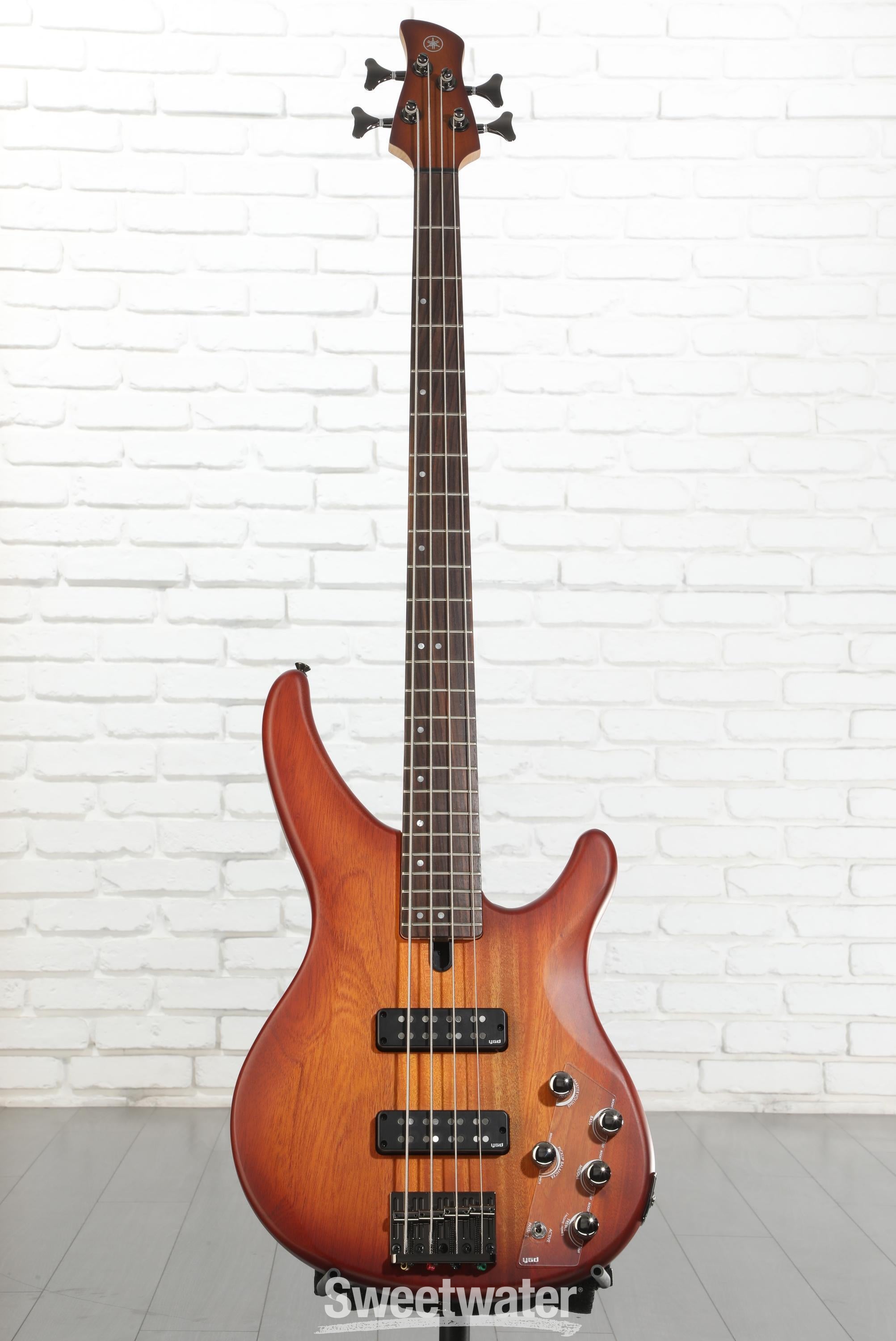 Yamaha TRBX504 4-string Bass Guitar - Brick Burst | Sweetwater