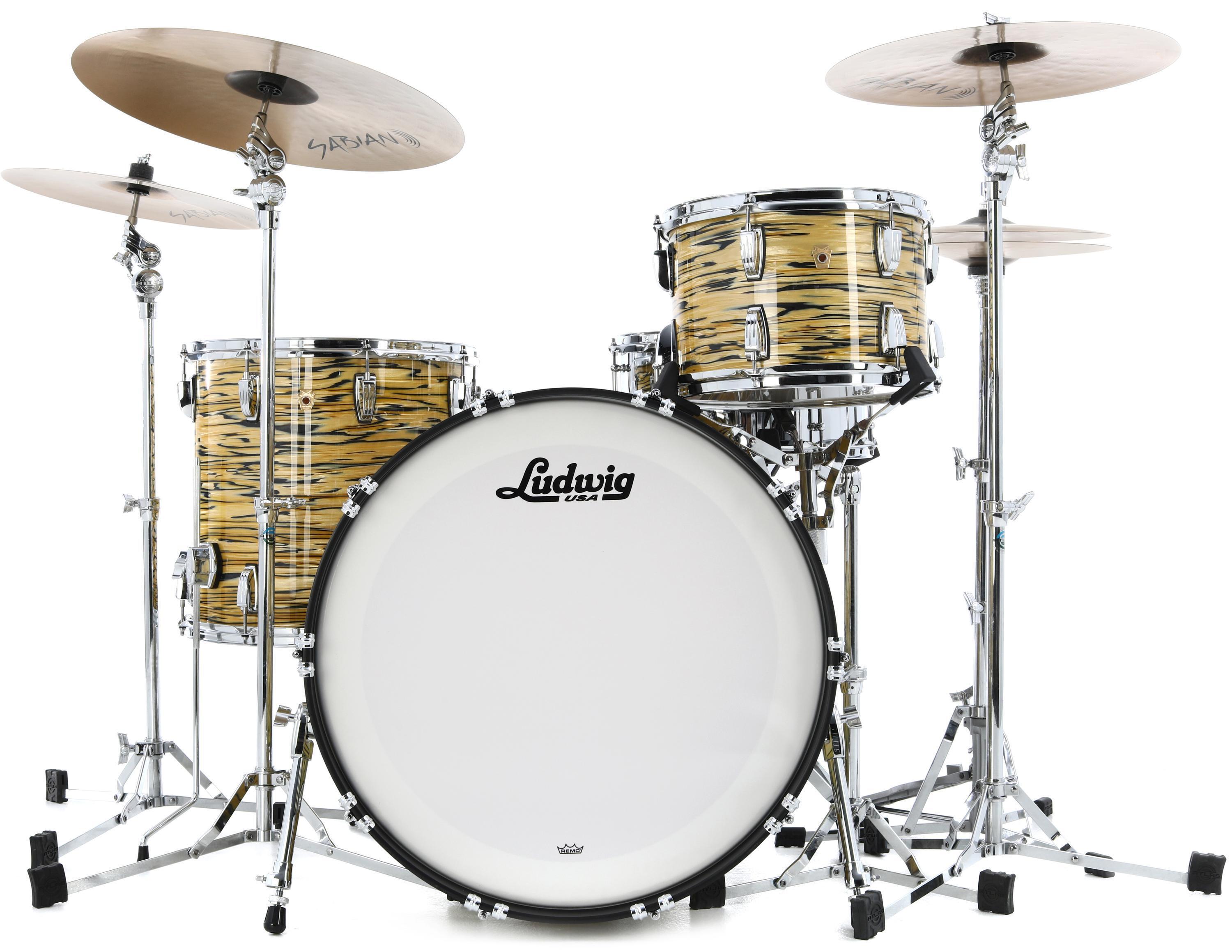 Ludwig Legacy Mahogany Pro Beat Shell Pack - Lemon Oyster | Sweetwater