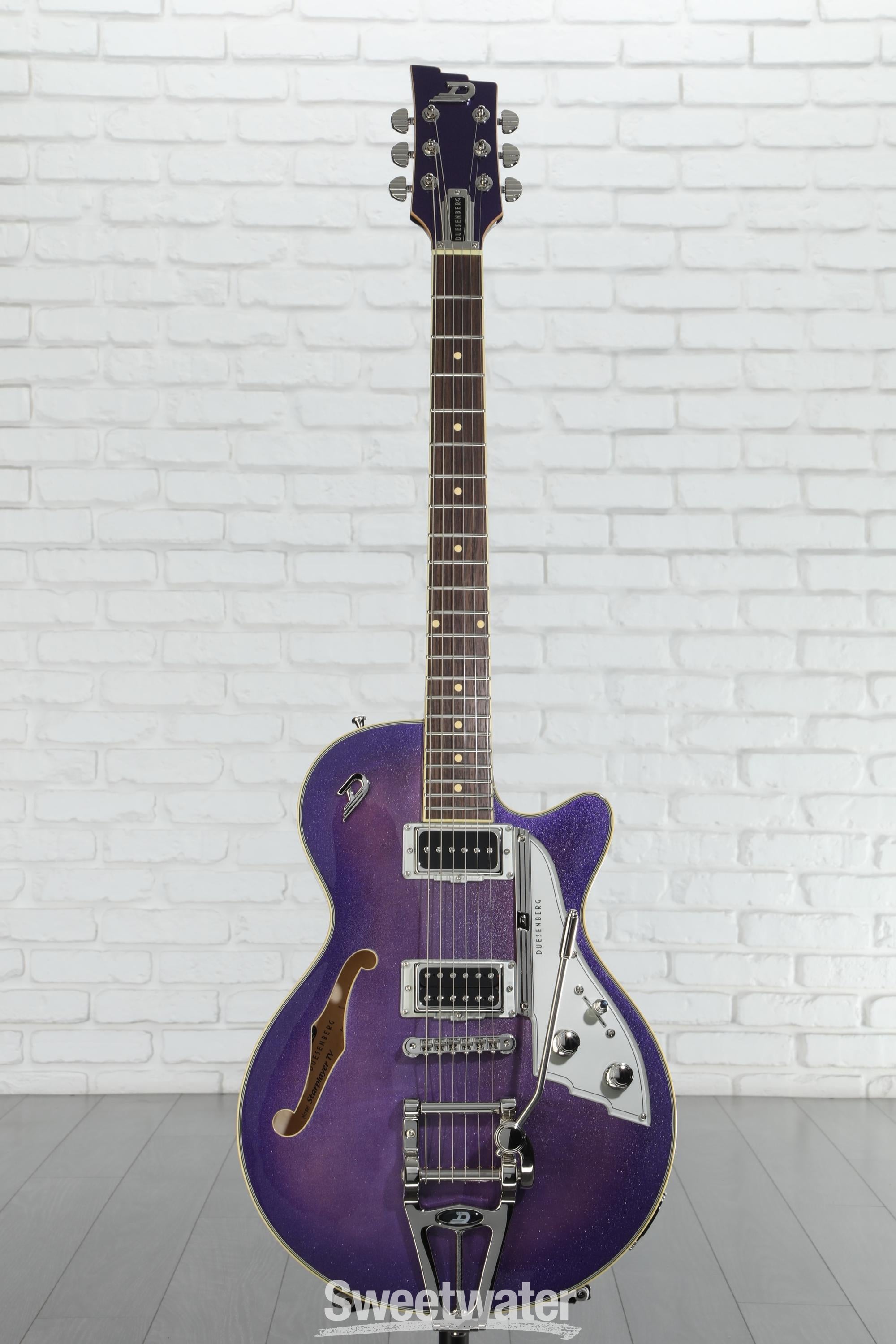 Duesenberg Starplayer TV Electric Guitar - Galaxy Burst Purple
