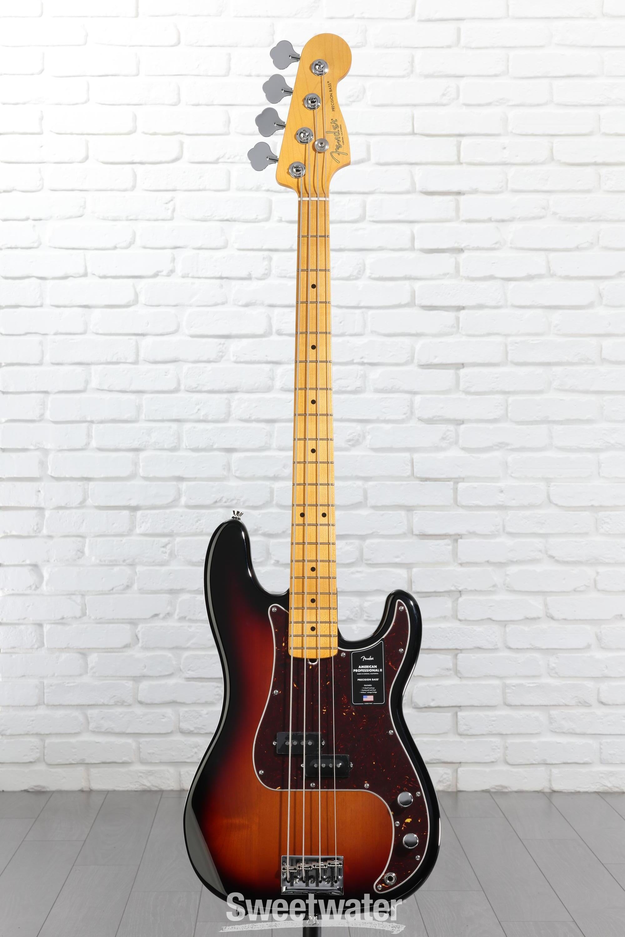 ベース American Professional II Precision Bass Fender American Professional II Precision Bass - 3 Color Sunburst